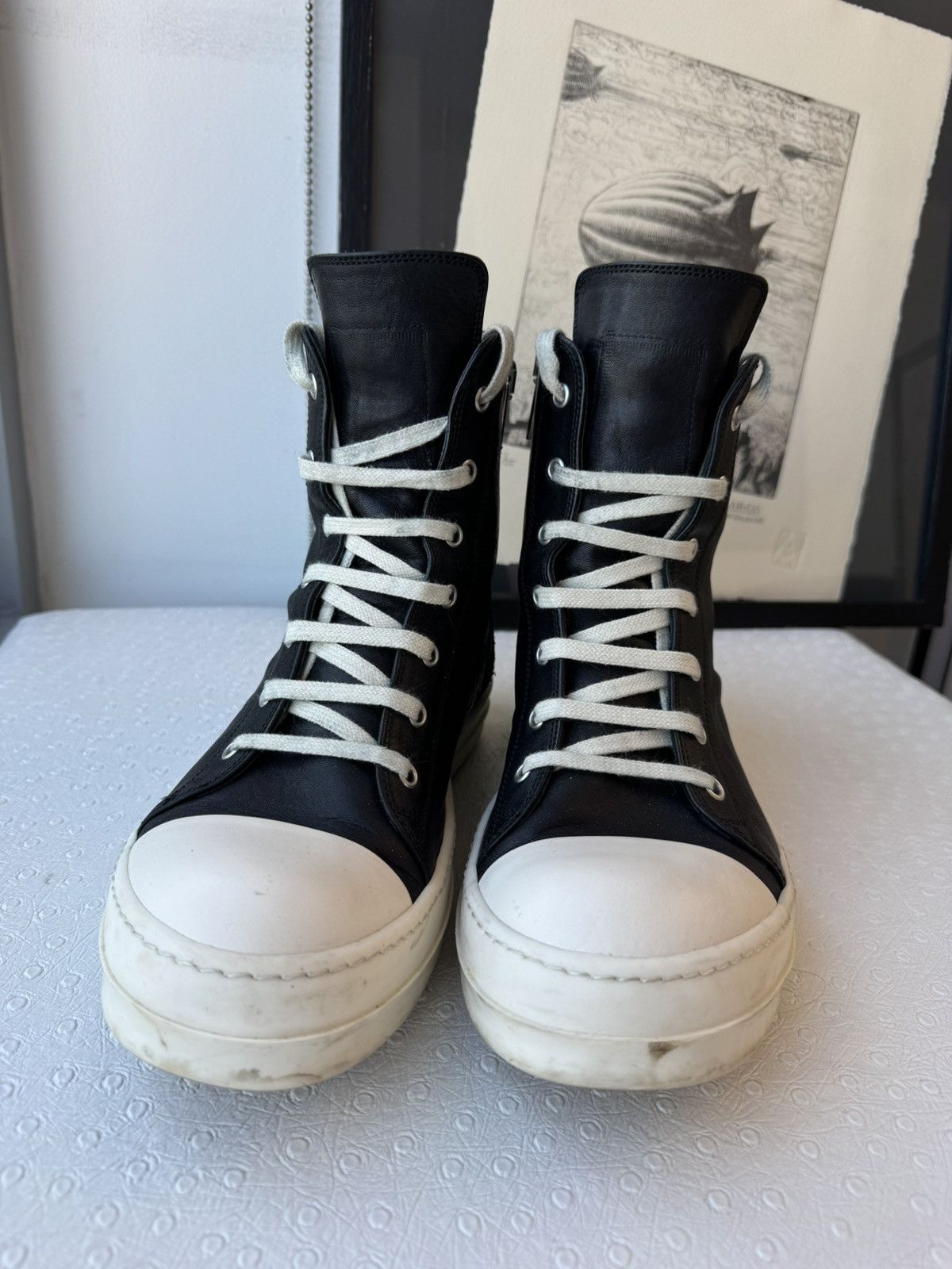 Rick Owens Rick Owens Ramones hi top sneakers Size US 8 / EU 41 - 4 Thumbnail
