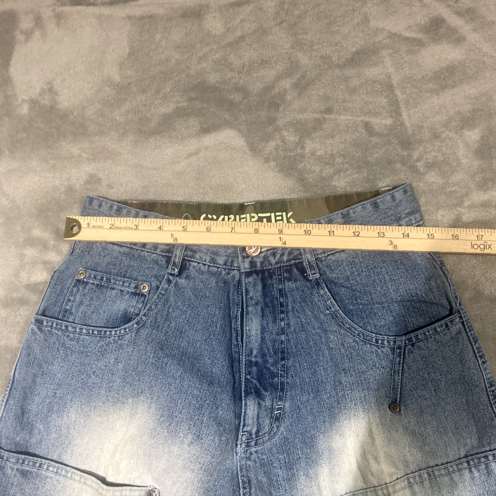 Vintage VINTAGE Cybertek Jeans Mens 30x29 Baggy Skater Hip Hop Embroidered Y2K RARE Size US 30 / EU 46 - 5 Thumbnail