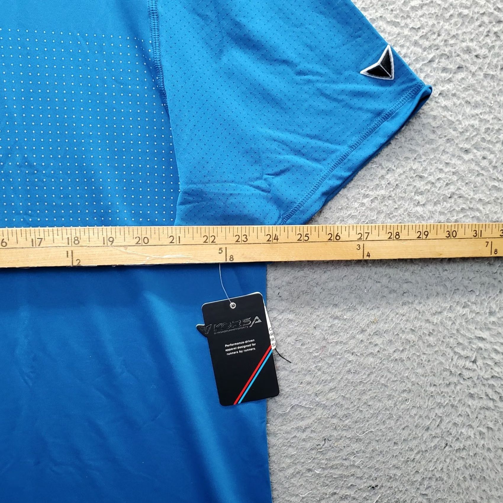 Vintage Road Runner Sports Korsa Running T-Shirt Mens XXL Blue Performance Stretch Shirt Size US XXL / EU 58 / 5 - 4 Thumbnail