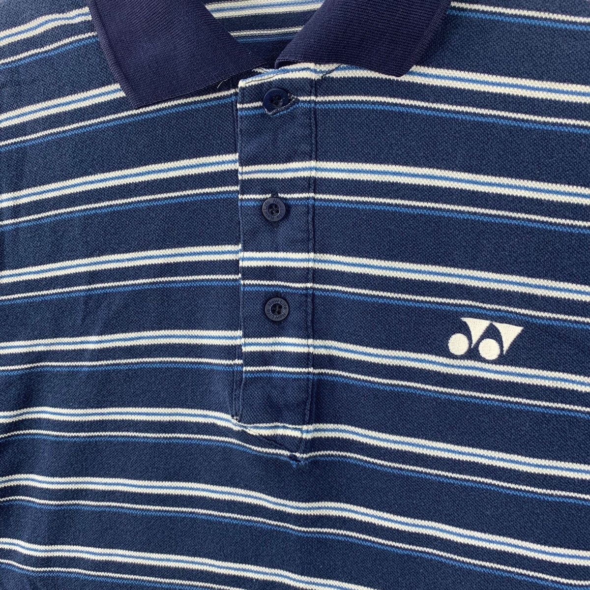 Vintage Vintage YONEX JAPAN Kanji Logo Stiped Polo Tee Shirt Top Size US L / EU 52-54 / 3 - 3 Thumbnail