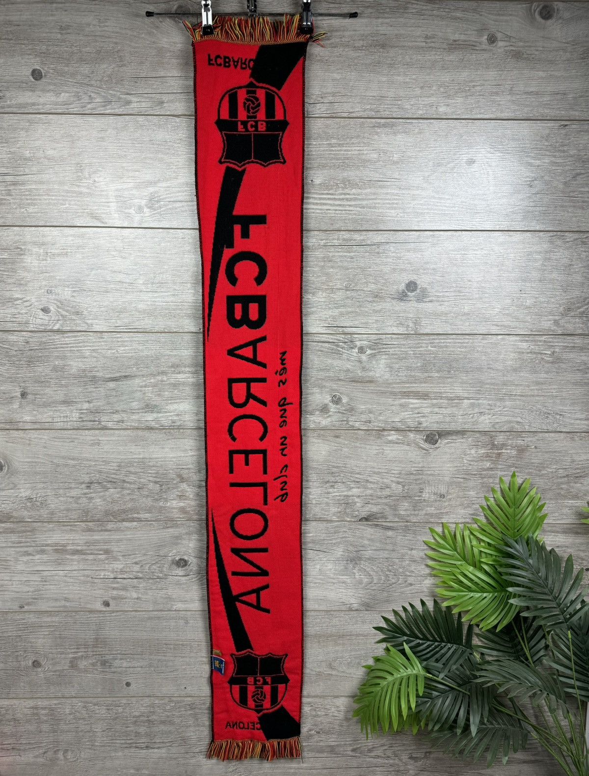 Vintage Vintage Scarf F C Barcelona Football Y2K hype Size ONE SIZE - 9 Thumbnail