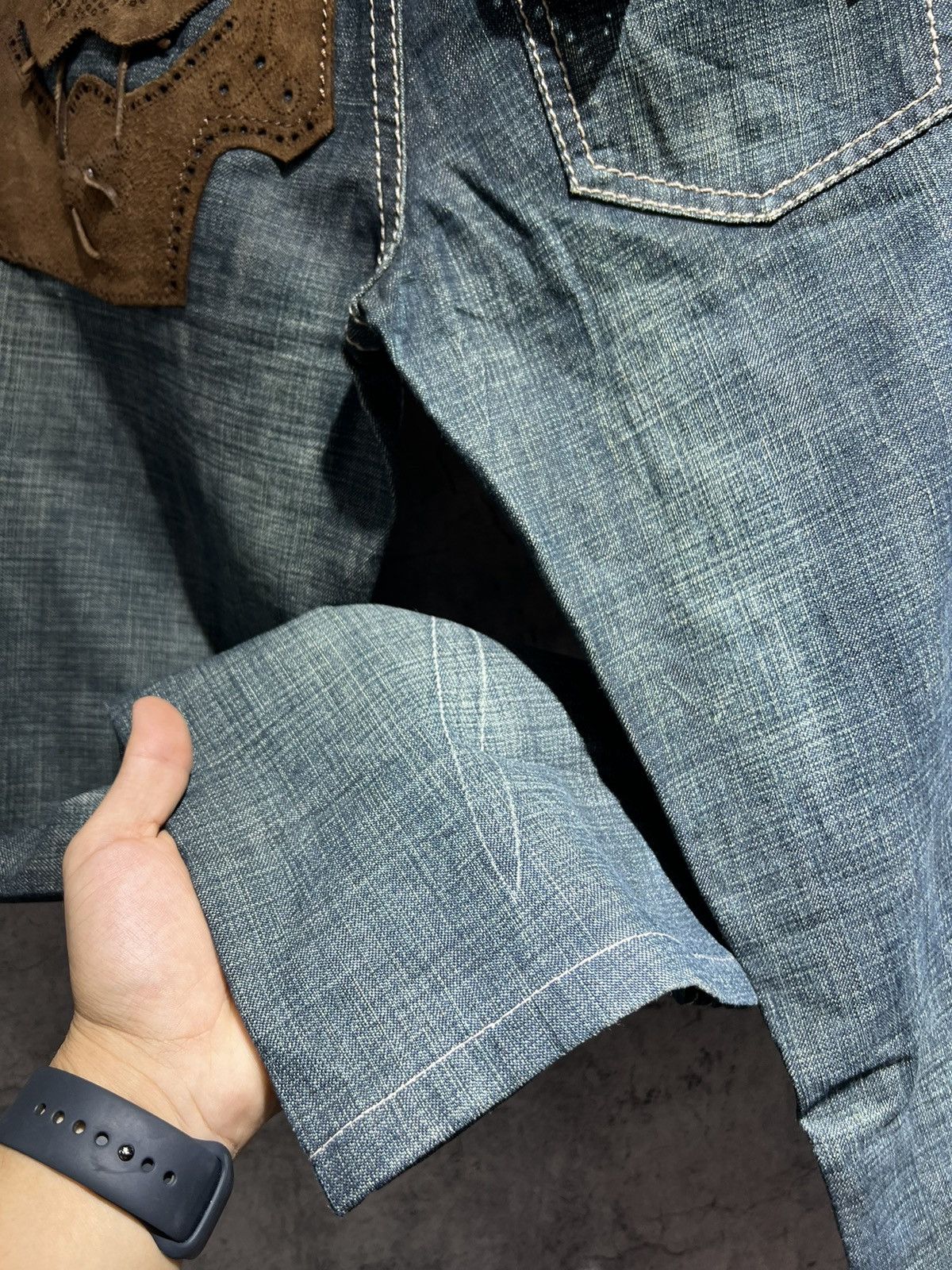 Marithe + Francois Girbaud 00’s MARITHE FRANCOIS GIRBAUD RARE VINTAGE JEANS COWBOY Size US 30 / EU 46 - 4 Thumbnail