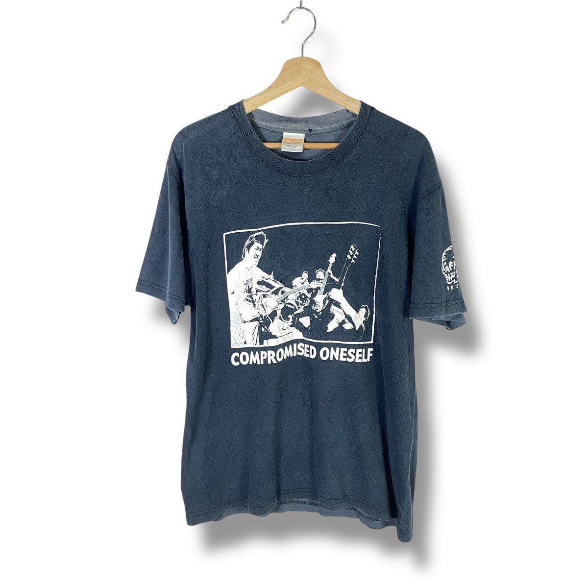 Band Tees × Vintage Vintage Y2k Japanese Band Neutral Caffein Bomb Record Tshirt Size US L / EU 52-54 / 3 - 1 Thumbnail