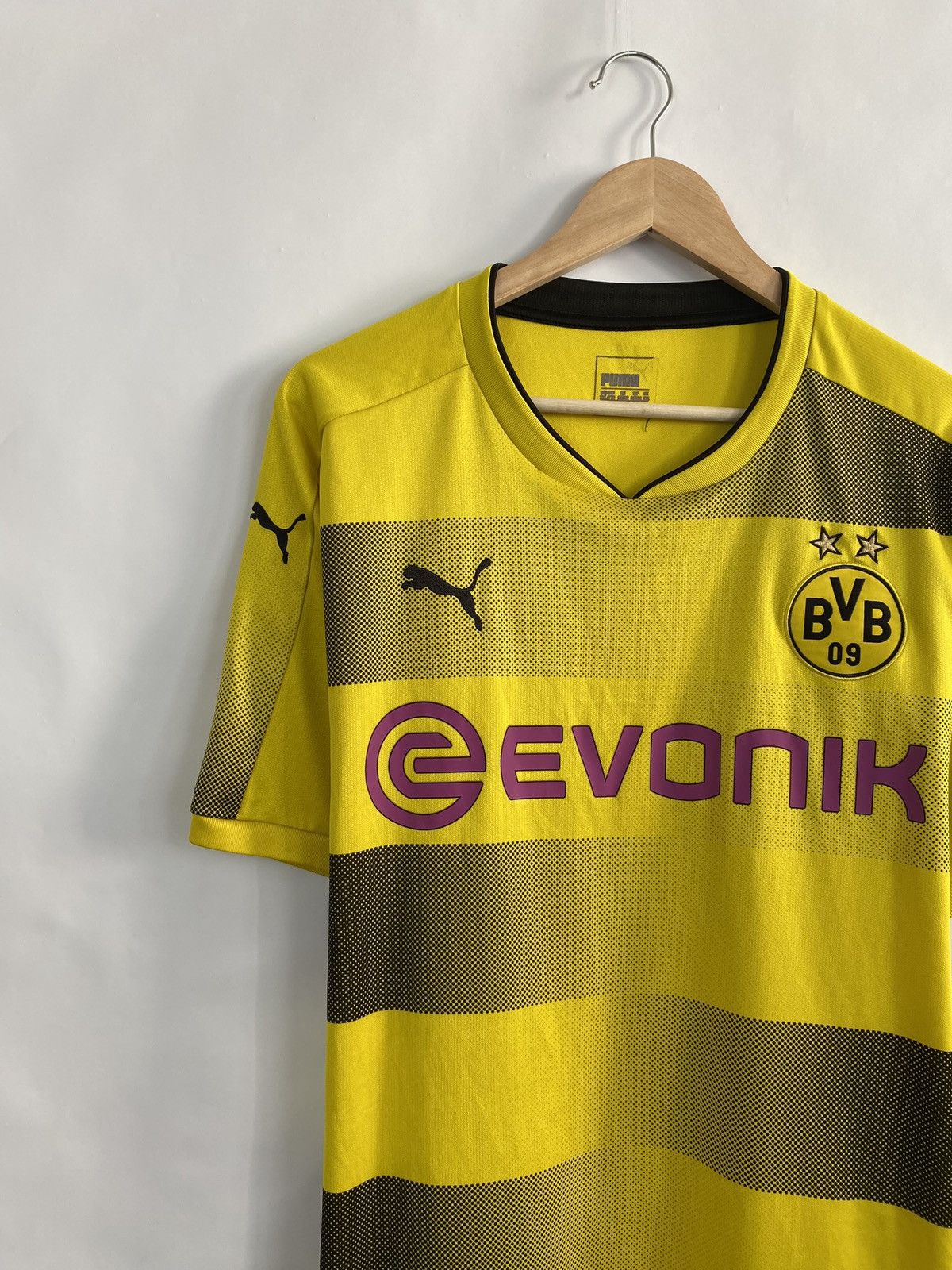 Puma 🇩🇪 Vintage Y2K Puma Borussia Dortmund BVB Soccer Jersey Size US XXL / EU 58 / 5 - 3 Thumbnail