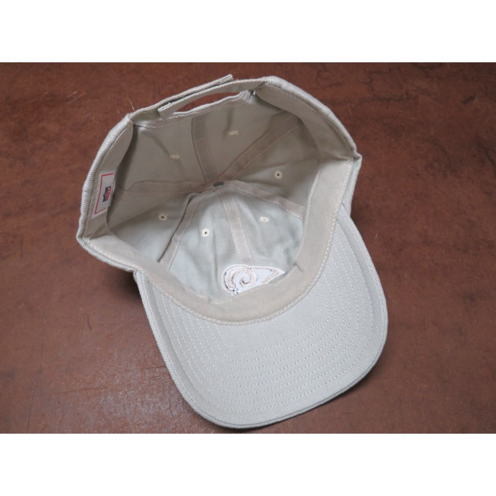NFL VINTAGE NFL St Louis Rams LA Logo Embroidered Baseball Cap Unworn Beige One Size Men Adjustable Hat Size ONE SIZE - 5 Thumbnail