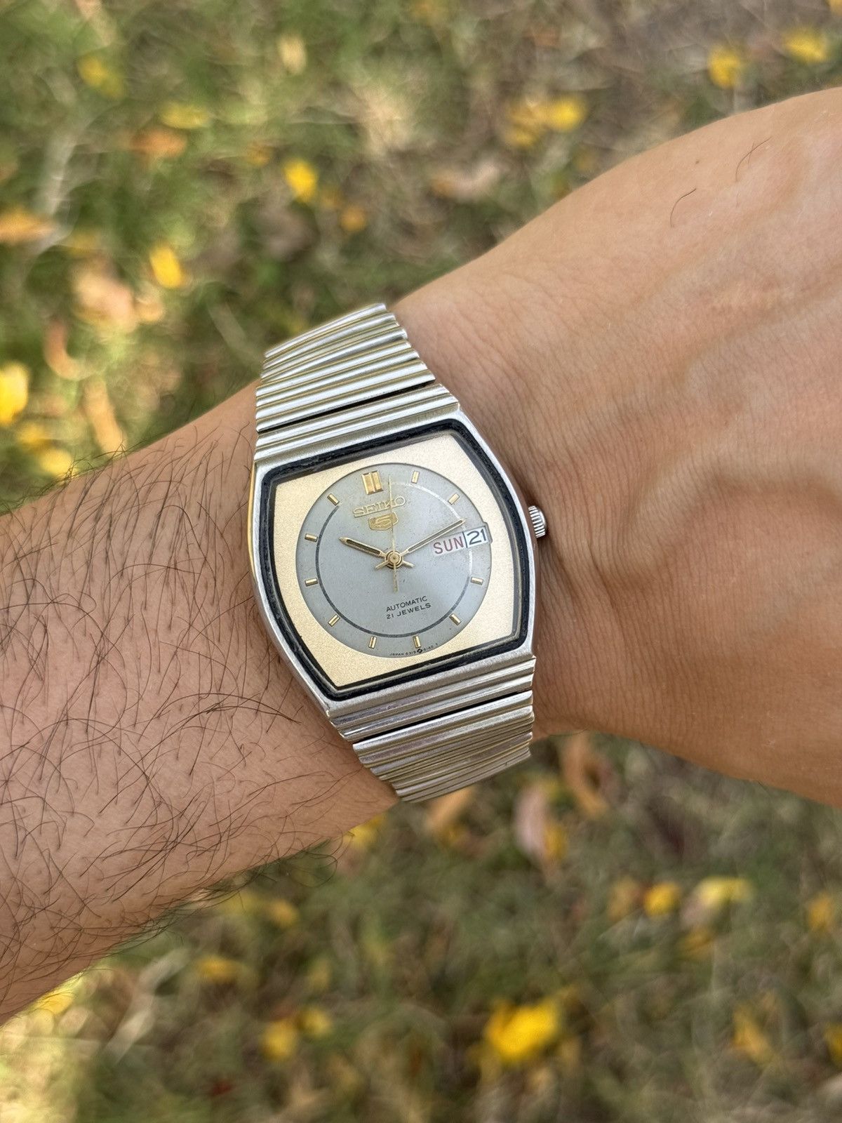 Seiko Vintage Seiko 5 Automatic japan Watch:gray Dial, retro Case Size 36 - 20 Thumbnail
