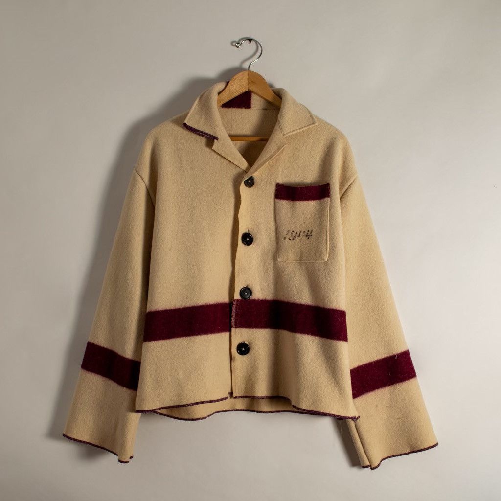 Bode Antique 1944 WWII Medic Army Blanket Jacket Chore Coat Grailed