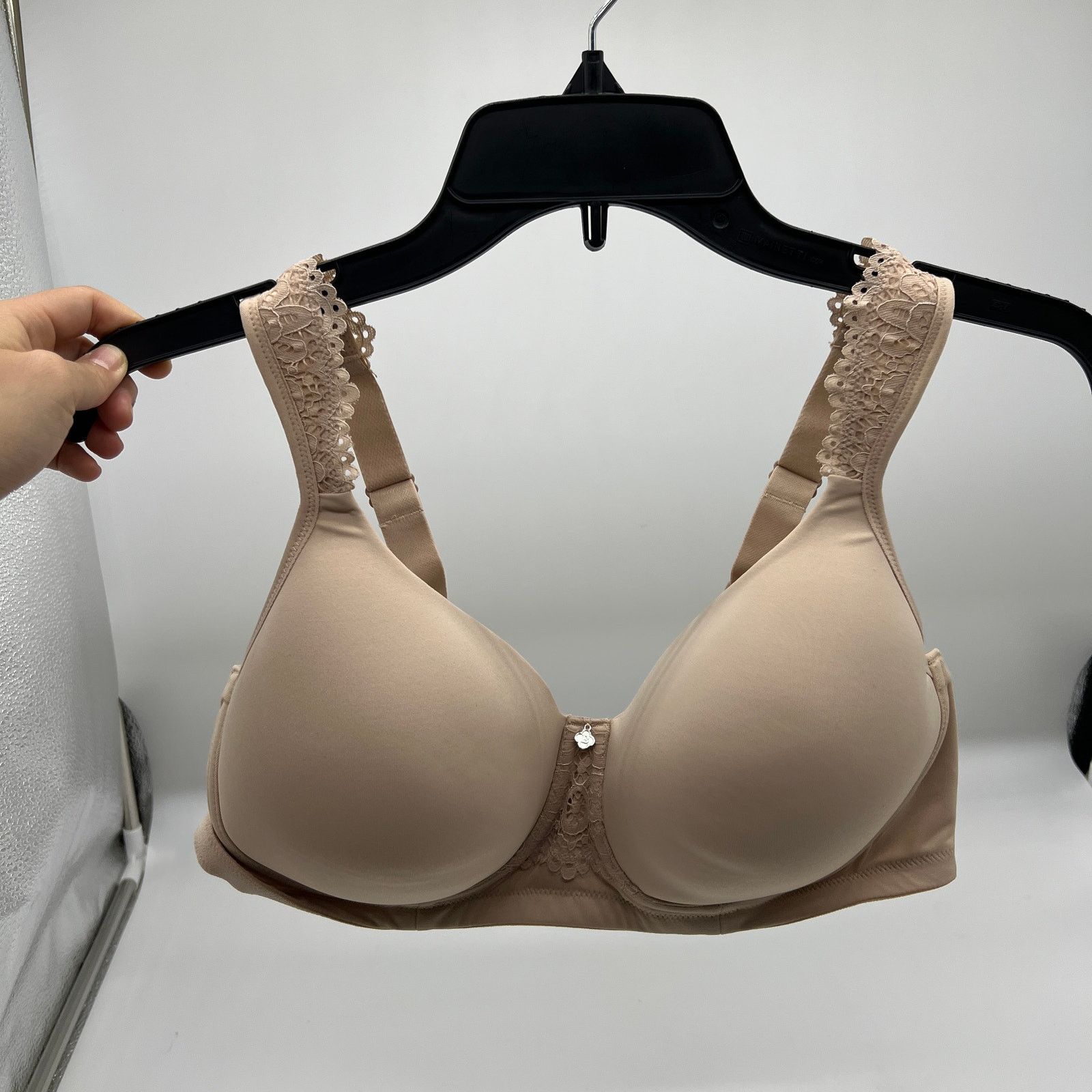 Other Breezies Luxe Lace Wirefree T-Shirt Bra Sunbeige Size 38 DD Size XS / US 0-2 / IT 36-38 - 1 Thumbnail