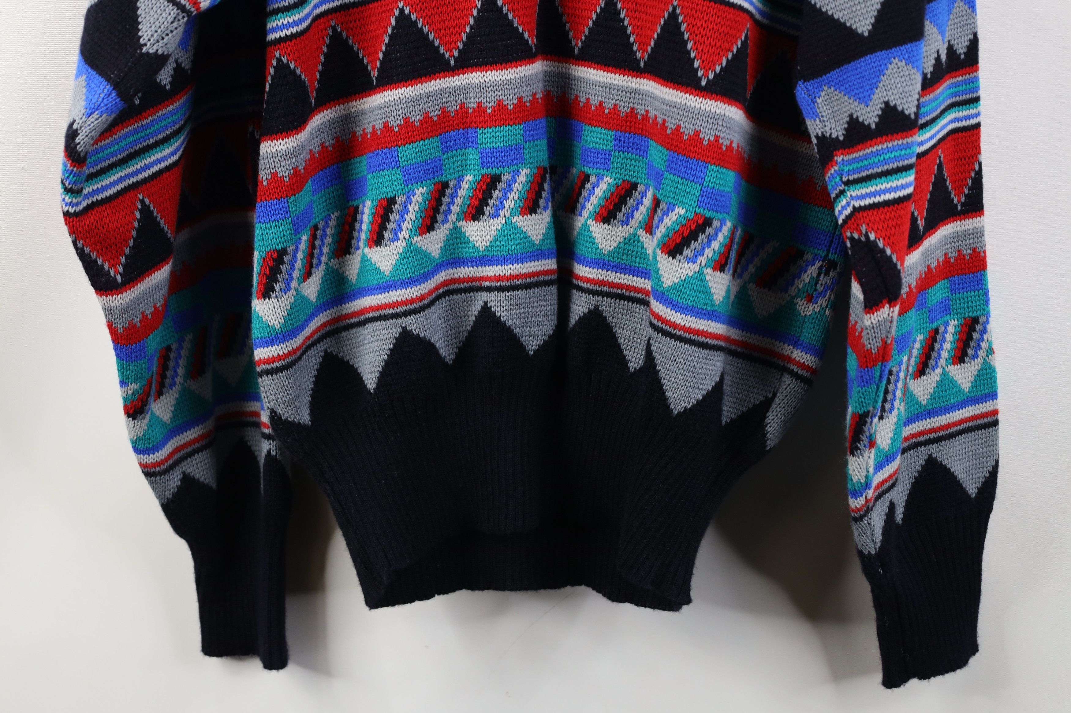 Vintage Vintage 90s Coogi Style Fair Isle Wool Blend Knit Sweater Size US M / EU 48-50 / 2 - 10 Thumbnail