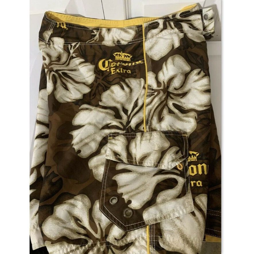 Other Corona Extra Bottle Label Men's Sz 34 Board Shorts pockets M Size US 34 / EU 50 - 1 Thumbnail