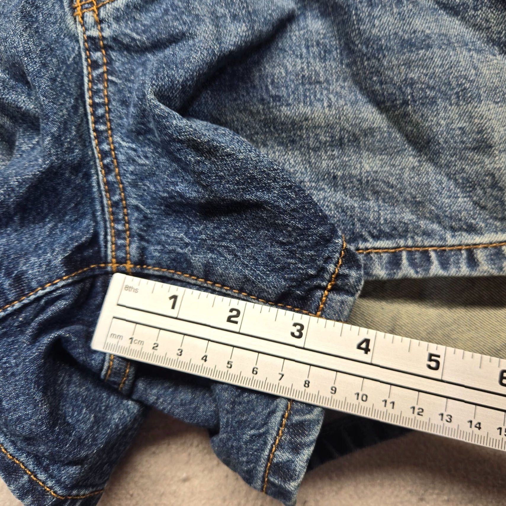 Denime Vintage Ingrid & Isabel Maternity Jean Shorts Women Size 12 Denim Midi Stretch Blue Casual Size 34" / US 12 / IT 48 - 5 Thumbnail