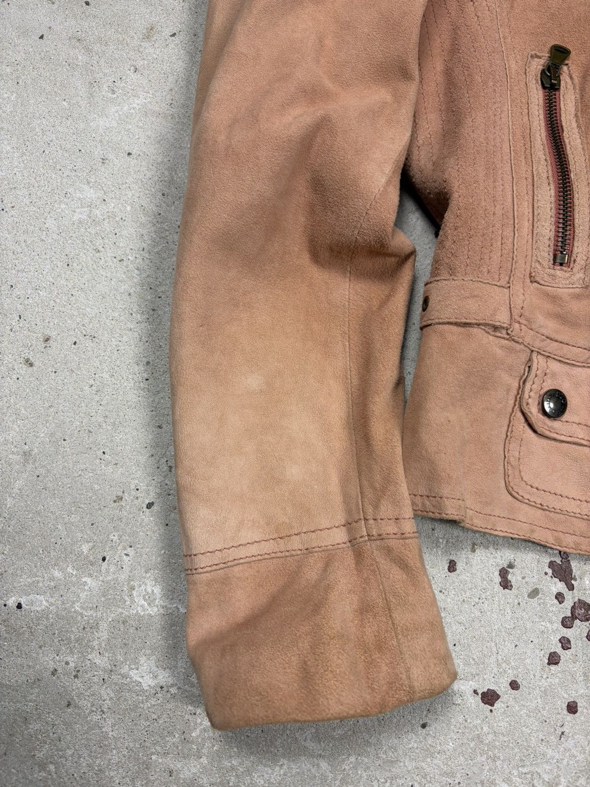 Dolce & Gabbana Vintage 2000s Dolce & Gabbana Suede Leather Utility Jacket Size M / US 6-8 / IT 42-44 - 3 Thumbnail