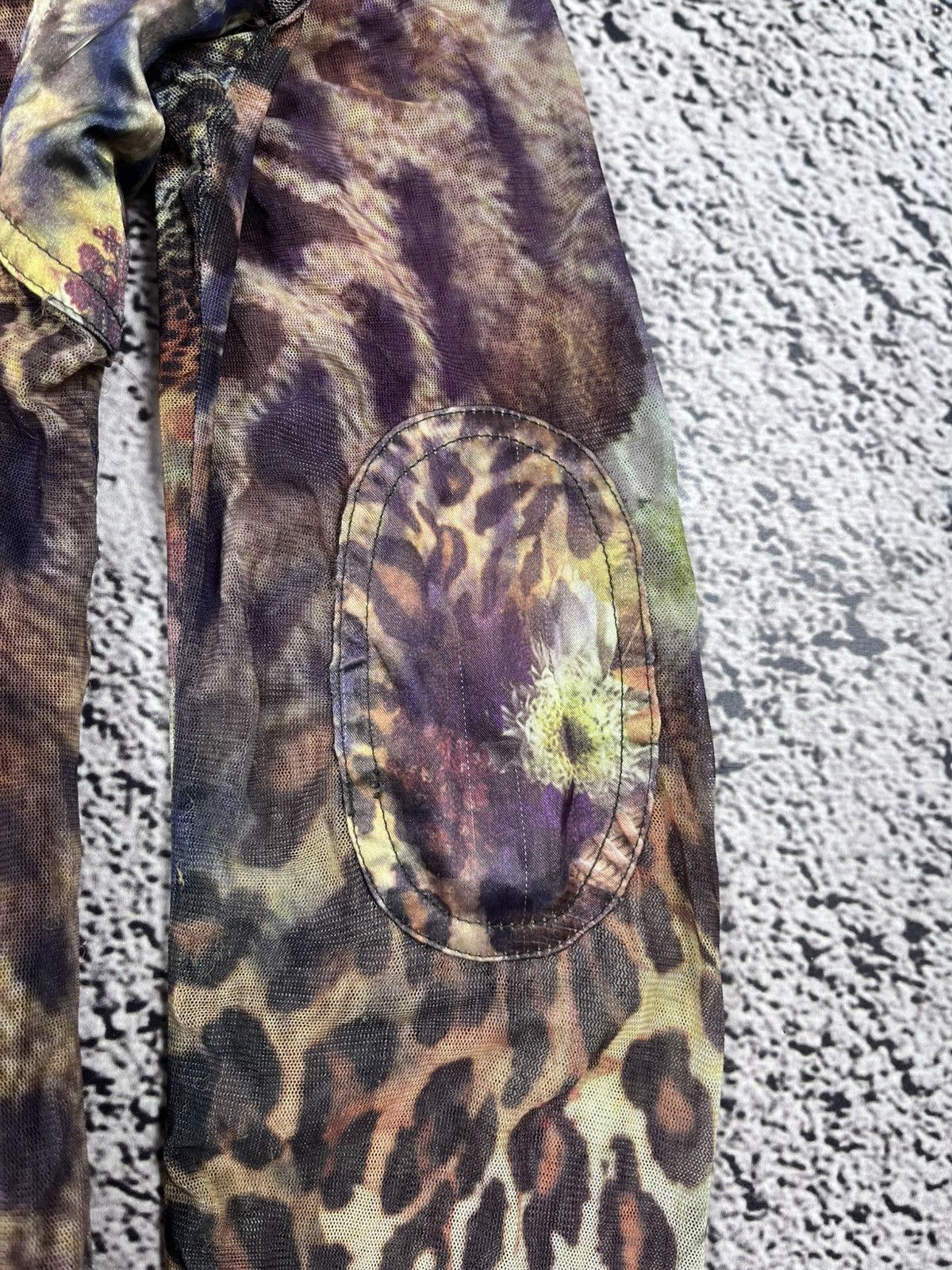 Japanese Brand Vintage Mesh Printed Animal Zip Jacket Floral Cavalli Style Size M / US 6-8 / IT 42-44 - 15 Thumbnail