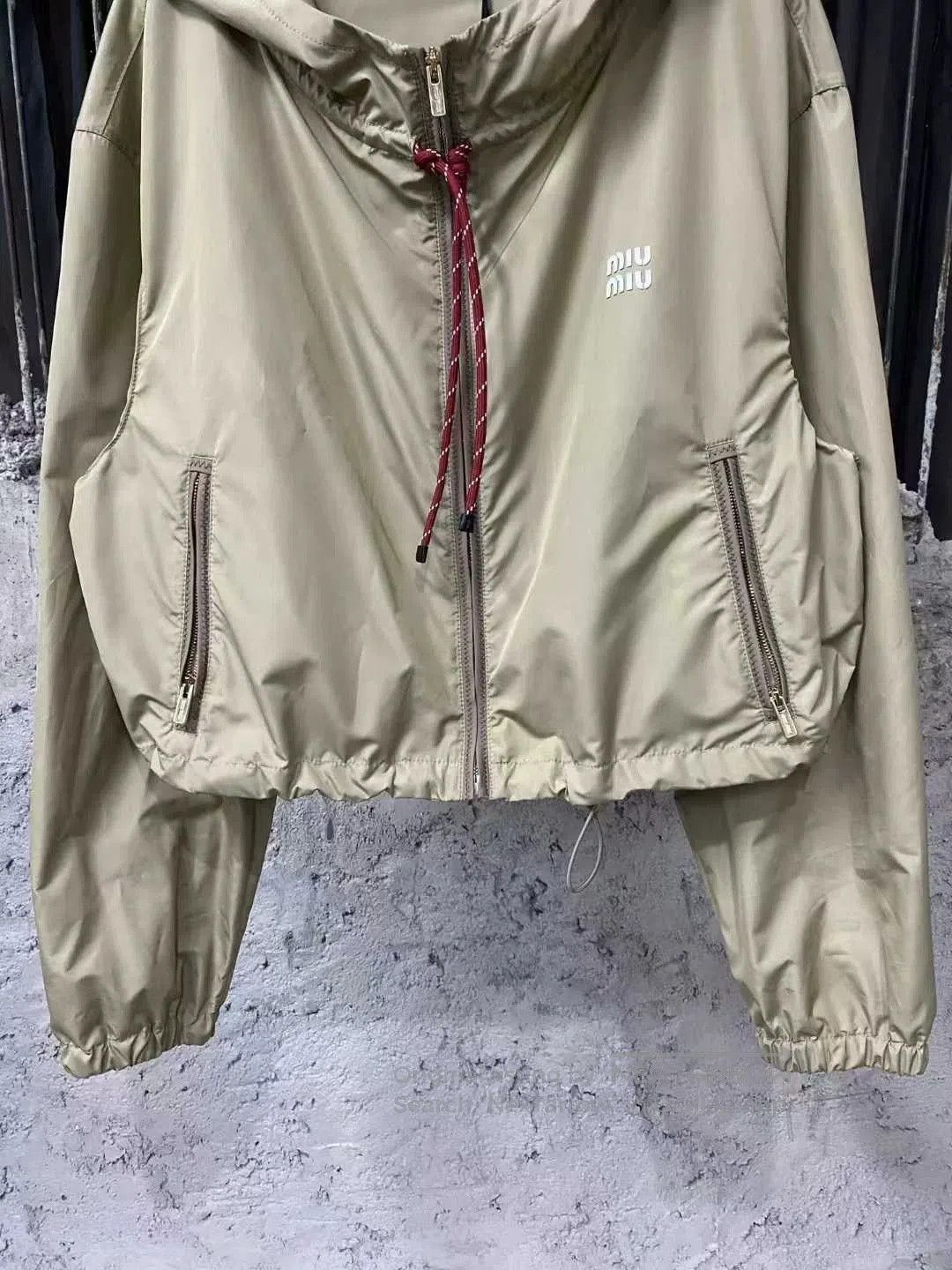 Miu Miu Miu Miu Khaki Zipper Jacket. Size M / US 6-8 / IT 42-44 - 4 Thumbnail