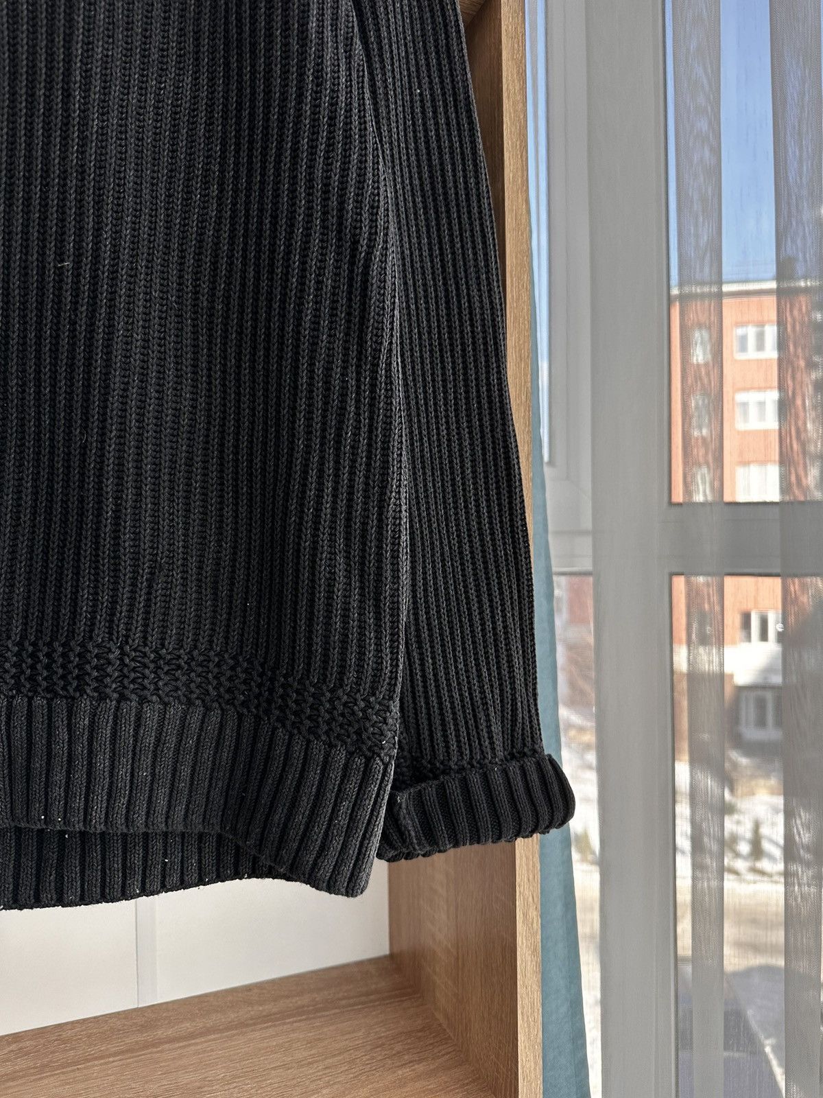 Vintage Diesel Style Ribbed Knit Japanese Gradient Sweater