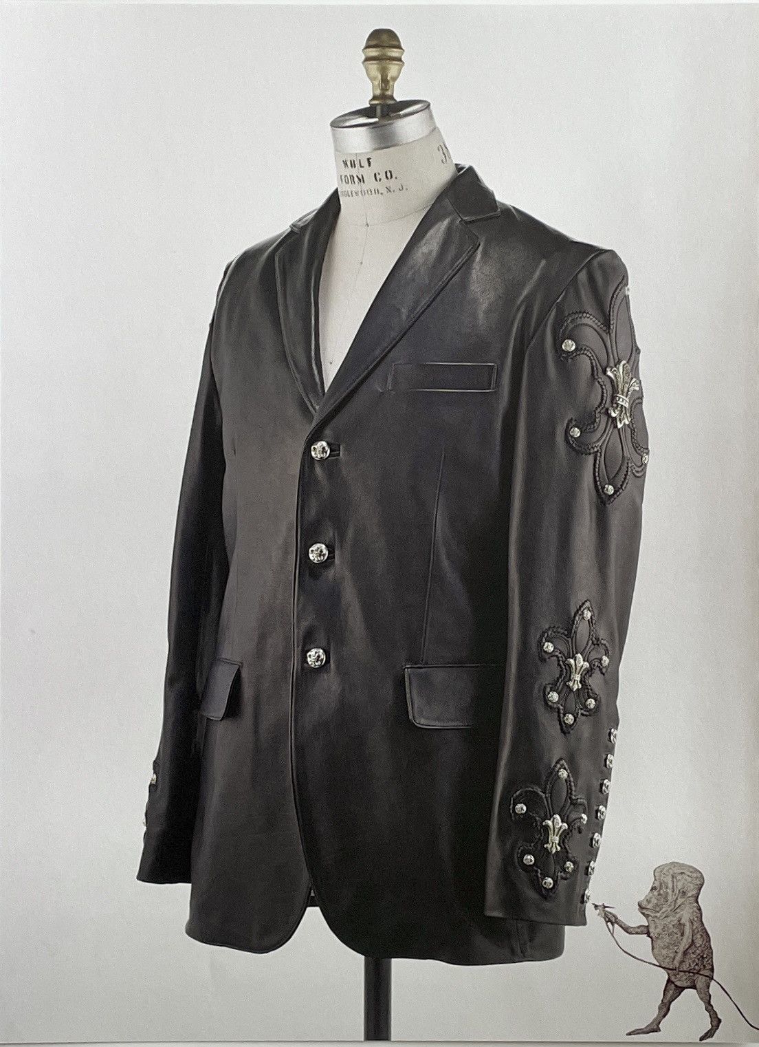 Chrome Hearts × Vintage Chrome Hearts black blazer 9x11 Framed poster Size ONE SIZE - 2 Thumbnail