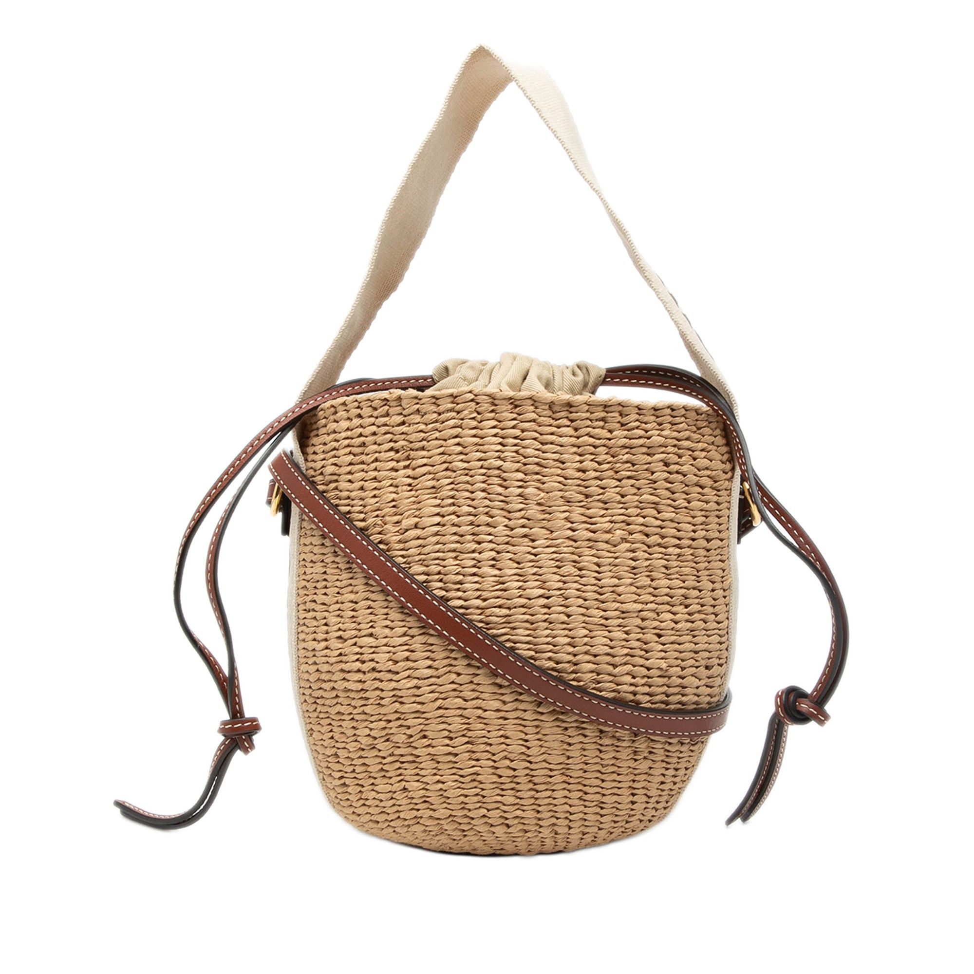 Chloe Small Raffia Woody Basket Bag Size ONE SIZE - 1 Thumbnail