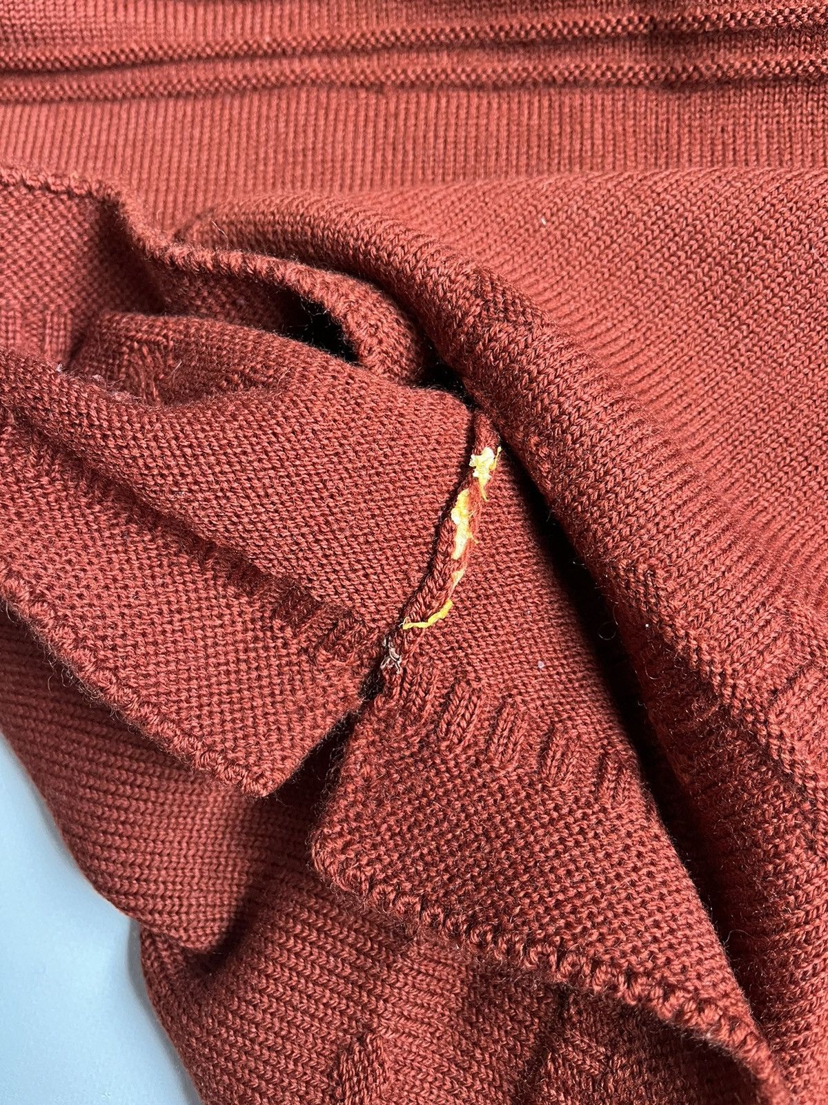 Le Tricoteur Guernsey Vintage Traditional Guernsey Brown Cross Wool Jumper Sweater Size US L / EU 52-54 / 3 - 10 Thumbnail