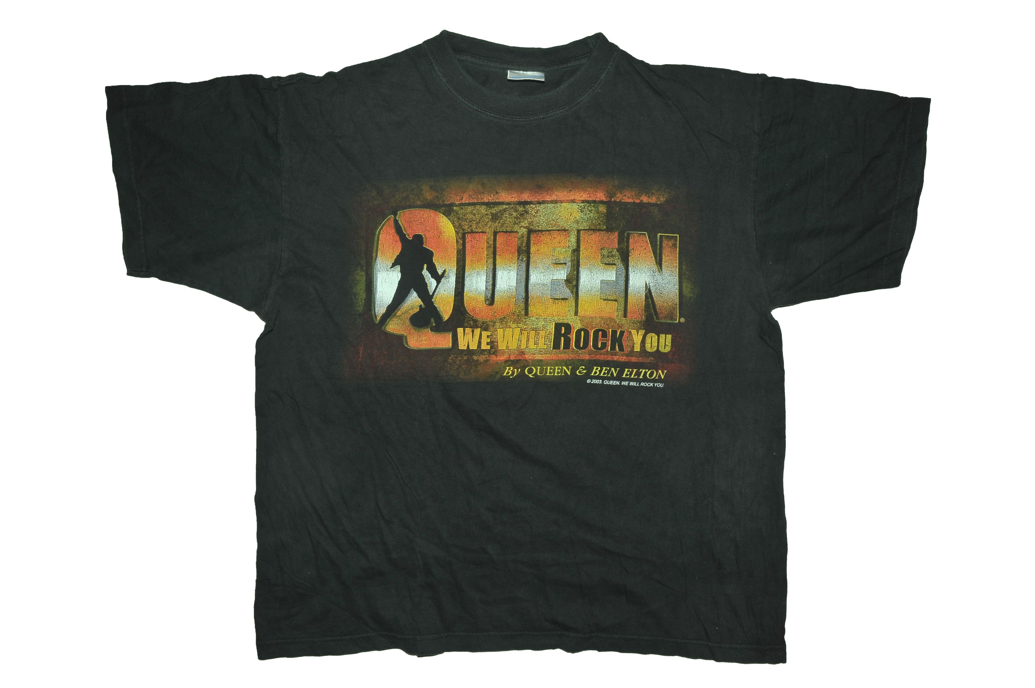 Vintage 2003 Queen We Will Rock You Queen & Ben Elton T-shirt Size US XL / EU 56 / 4 - 1 Thumbnail