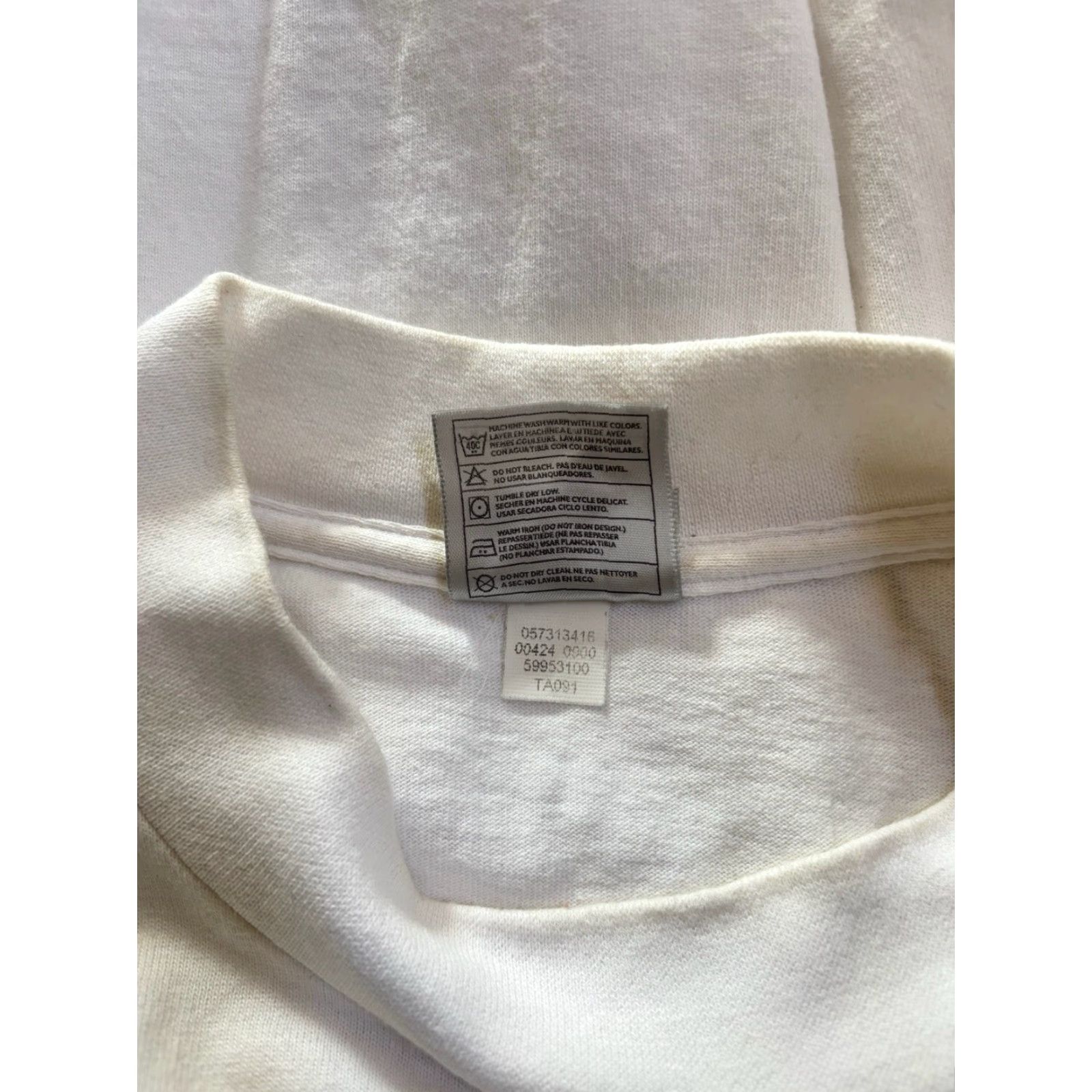 Nike VINTAGE nike silver tag mock neck long sleeve shirt Mens M White EUC 00s Size US M / EU 48-50 / 2 - 5 Thumbnail
