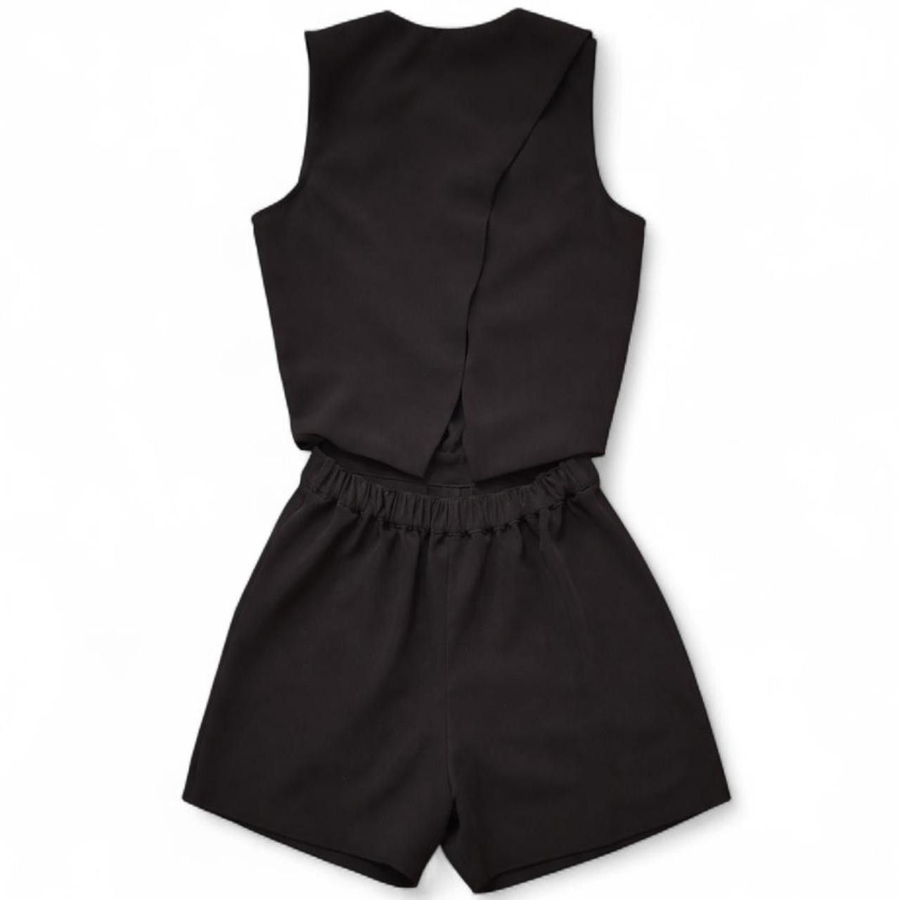 Club Monaco Club Monaco Sleeveless Black Romper - Modern Tailored Fit Size XXS / US 00 / IT 34 - 2 Thumbnail