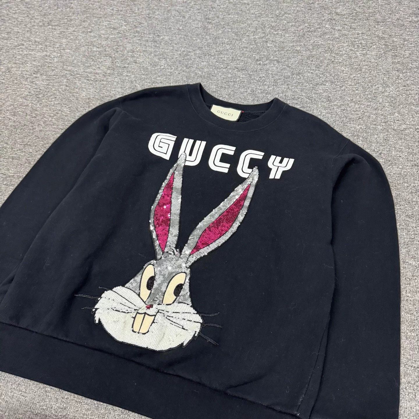 Gucci Gucci Sequin Rabbit Logo Hoodie XS Size XS / US 0-2 / IT 36-38 - 4 Thumbnail