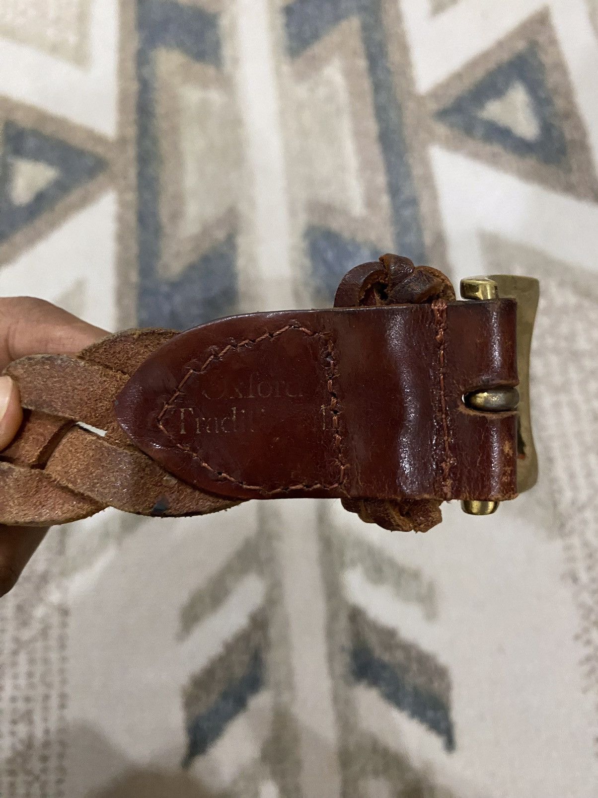 Leather Oxford Leather Buckle Belt Size ONE SIZE - 6 Thumbnail