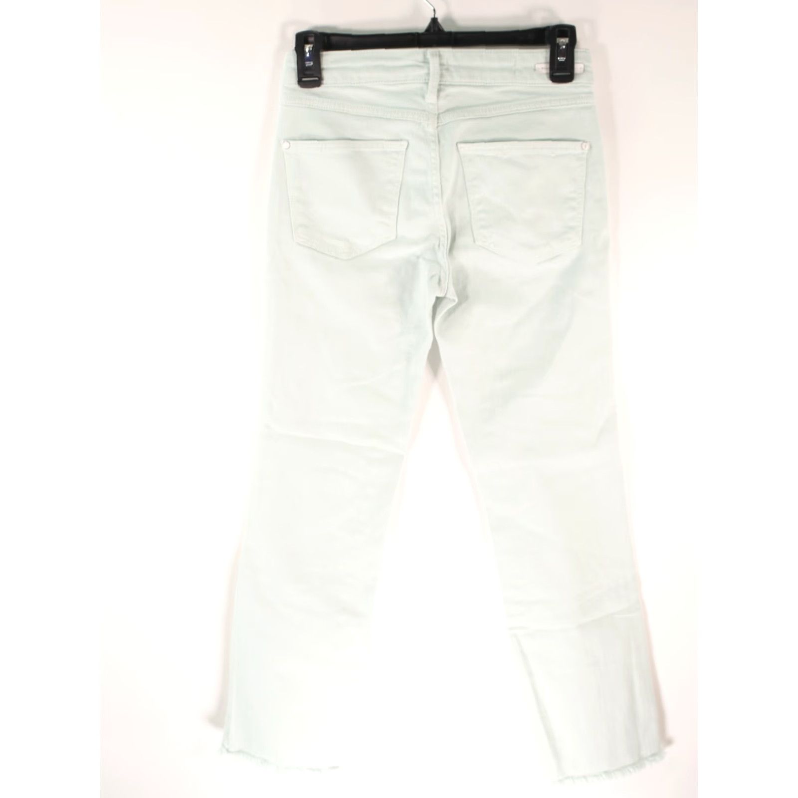 Vintage VINTAGE Pilcro & the Letterpress Script Jeans Women 25 Mint Green Raw Hem Skinny Ankle High Rise 25 Womens jeans Size ONE SIZE - 3 Thumbnail
