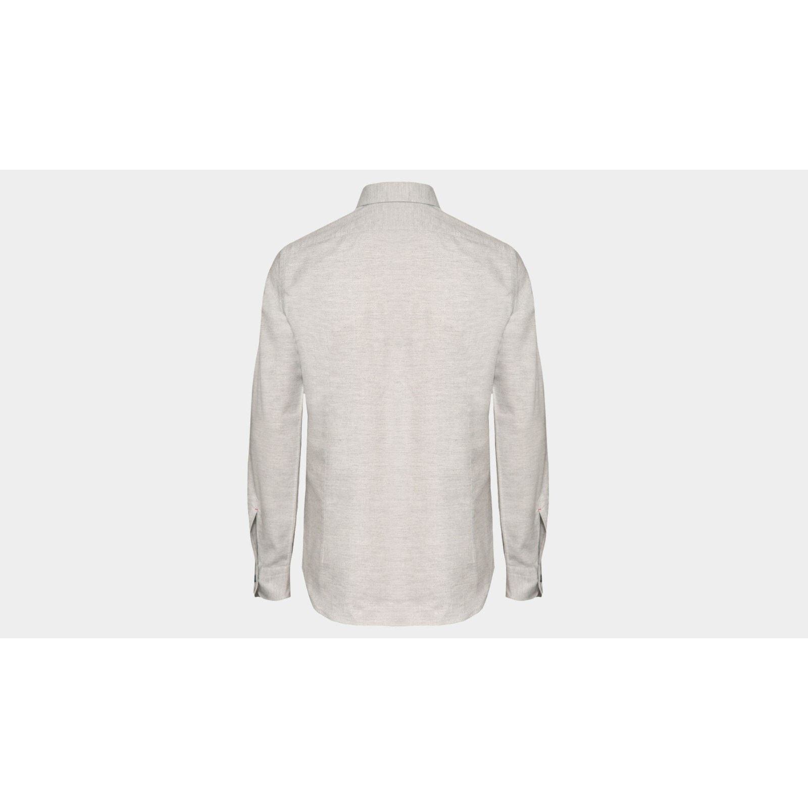 Mazzarelli NWT MAZZARELLI LIGHT GRAY LIGHT FLANNEL SHIRT EU41/US16 Size US M / EU 48-50 / 2 - 3 Thumbnail