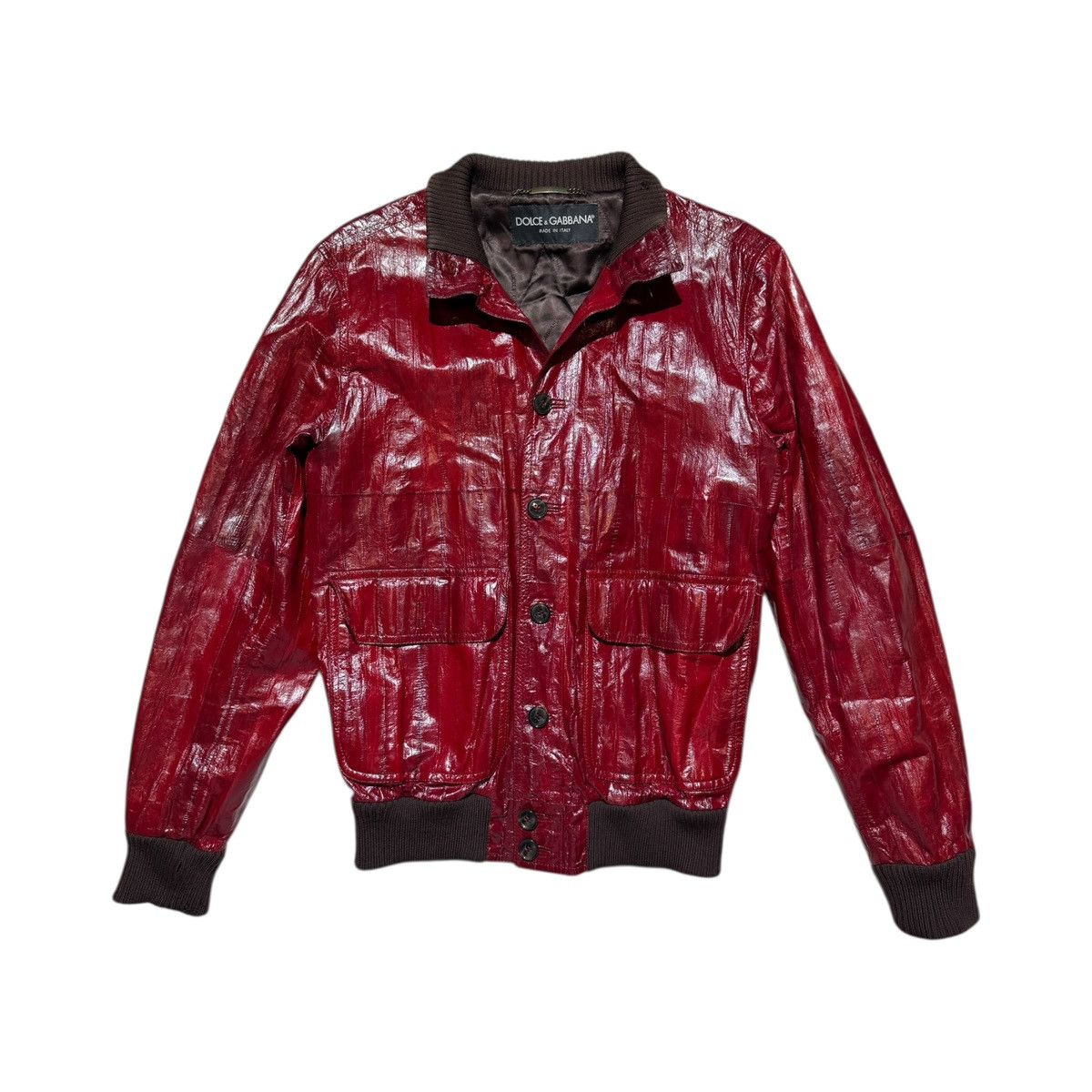 Dolce & Gabbana 100% Eel skin archive runway jacket Size US M / EU 48-50 / 2 - 1 Thumbnail