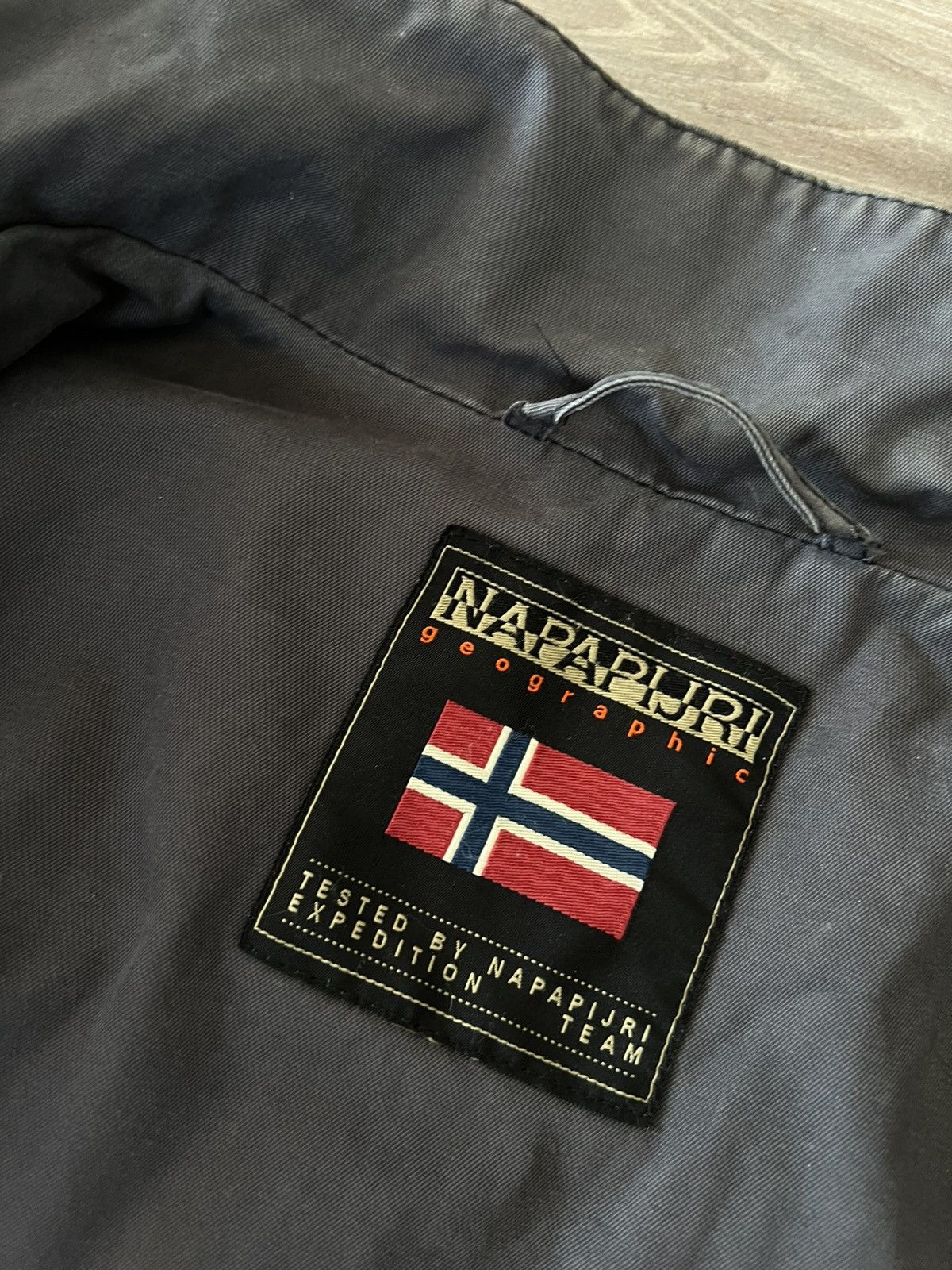 Napapijri × Vintage ‼️Vintage Napapijri Heavy Hard Cotton Streetwear Jacket‼️ Size US XL / EU 56 / 4 - 19 Thumbnail