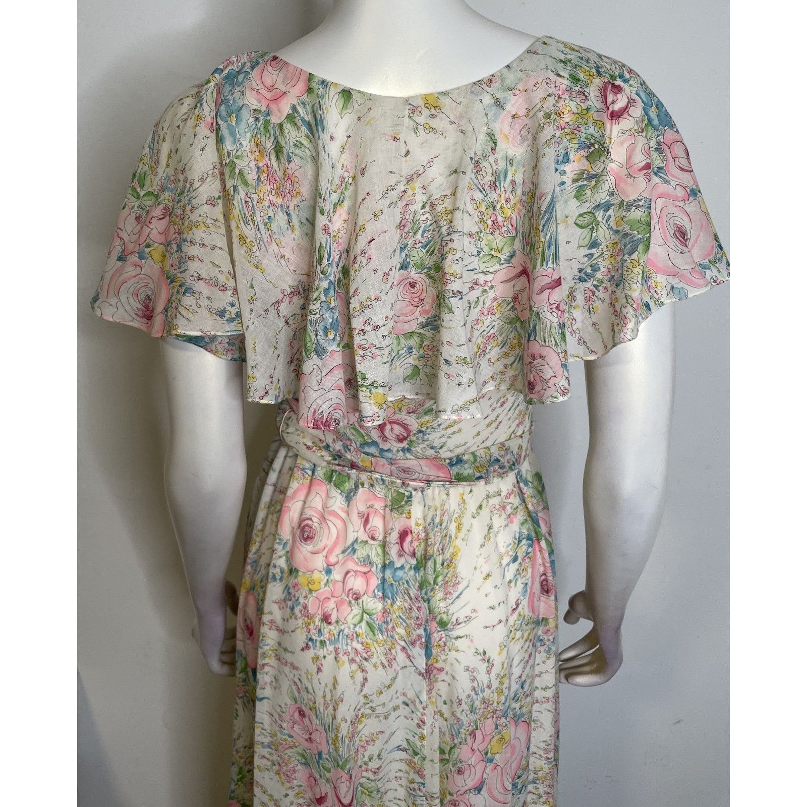 Oscar De La Renta VTG Oscar de le Renta Floral Maxi Dress 6 8 10 Romantic Size M / US 6-8 / IT 42-44 - 13 Thumbnail