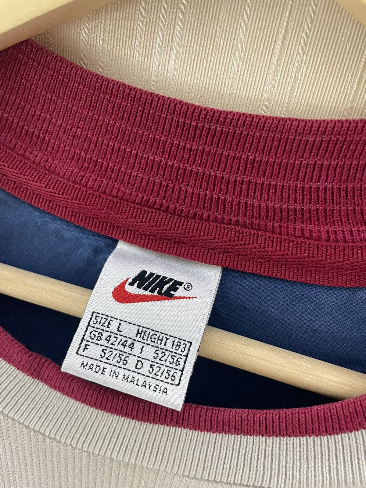 Nike × Vintage Nike vintage rare sweatshirt 90s Size US L / EU 52-54 / 3 - 10 Thumbnail