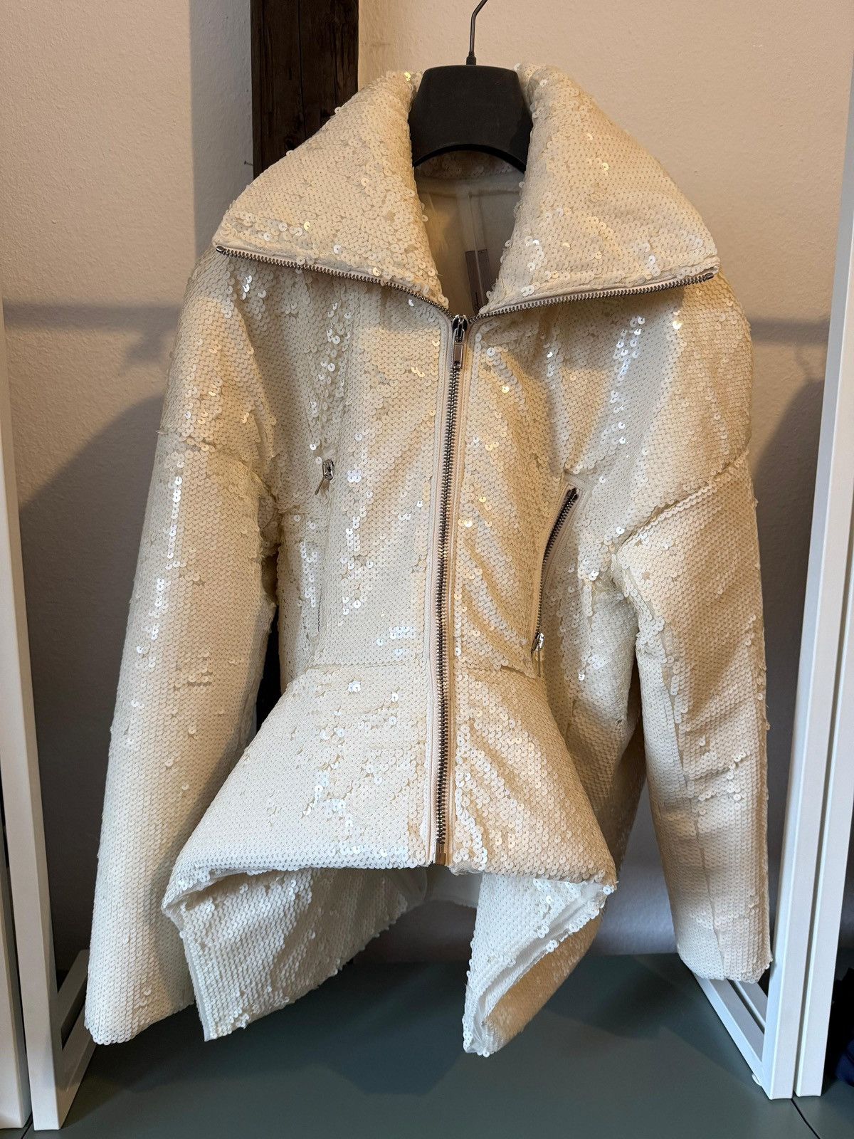 Rick Owens RICK OWENS Draculimo Embroidered Jacket Milk Size M / US 6-8 / IT 42-44 - 2 Thumbnail