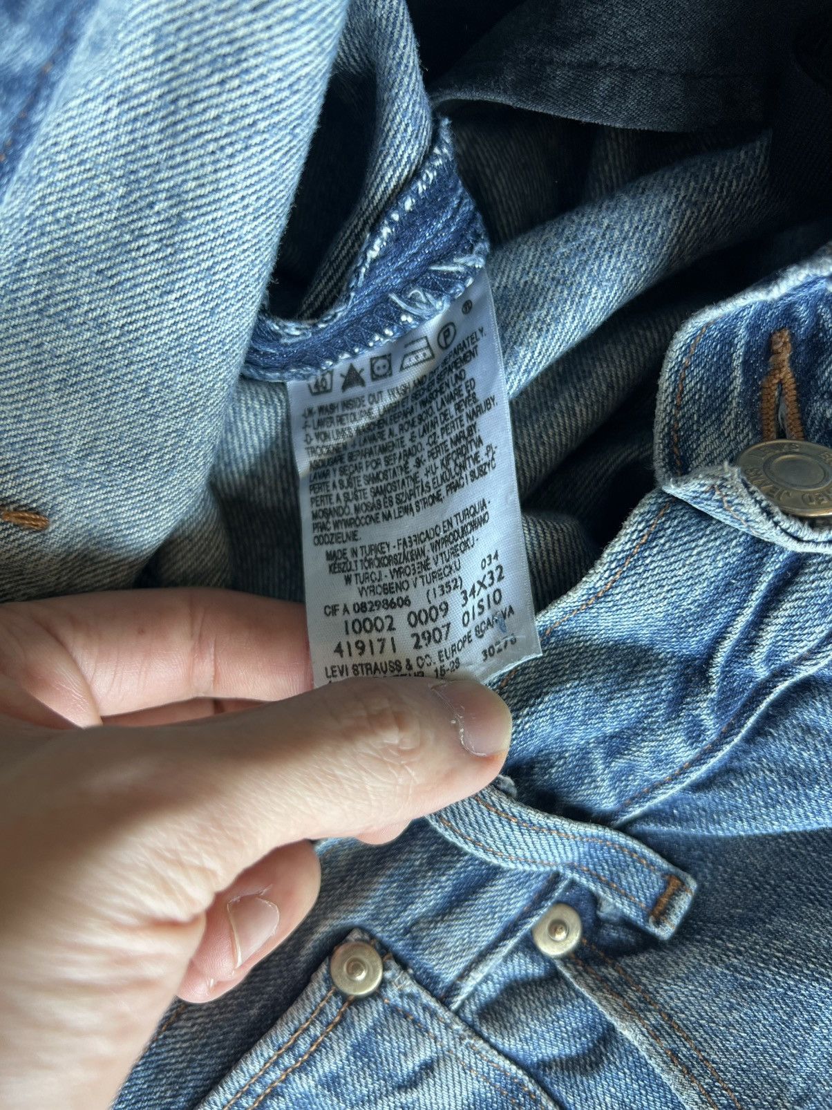 Levi's Levis Engineered Jeans Buckle Back Tag W34 Actual 36x33 Size US 34 / EU 50 - 7 Thumbnail