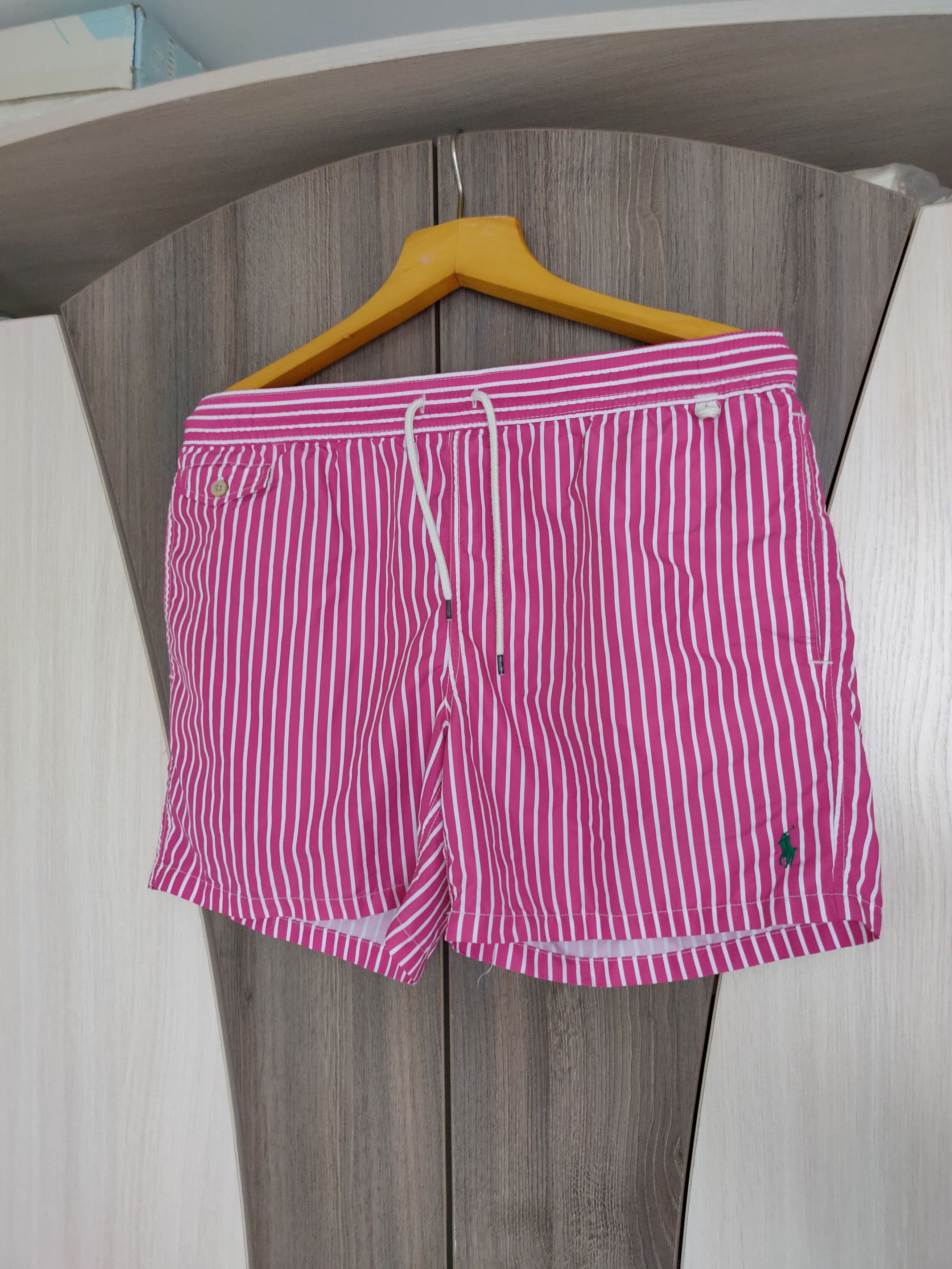 Polo Ralph Lauren Vintage Y2K Polo Ralph Lauren Striped Swim Shorts L Size US 36 / EU 52 - 1 Thumbnail