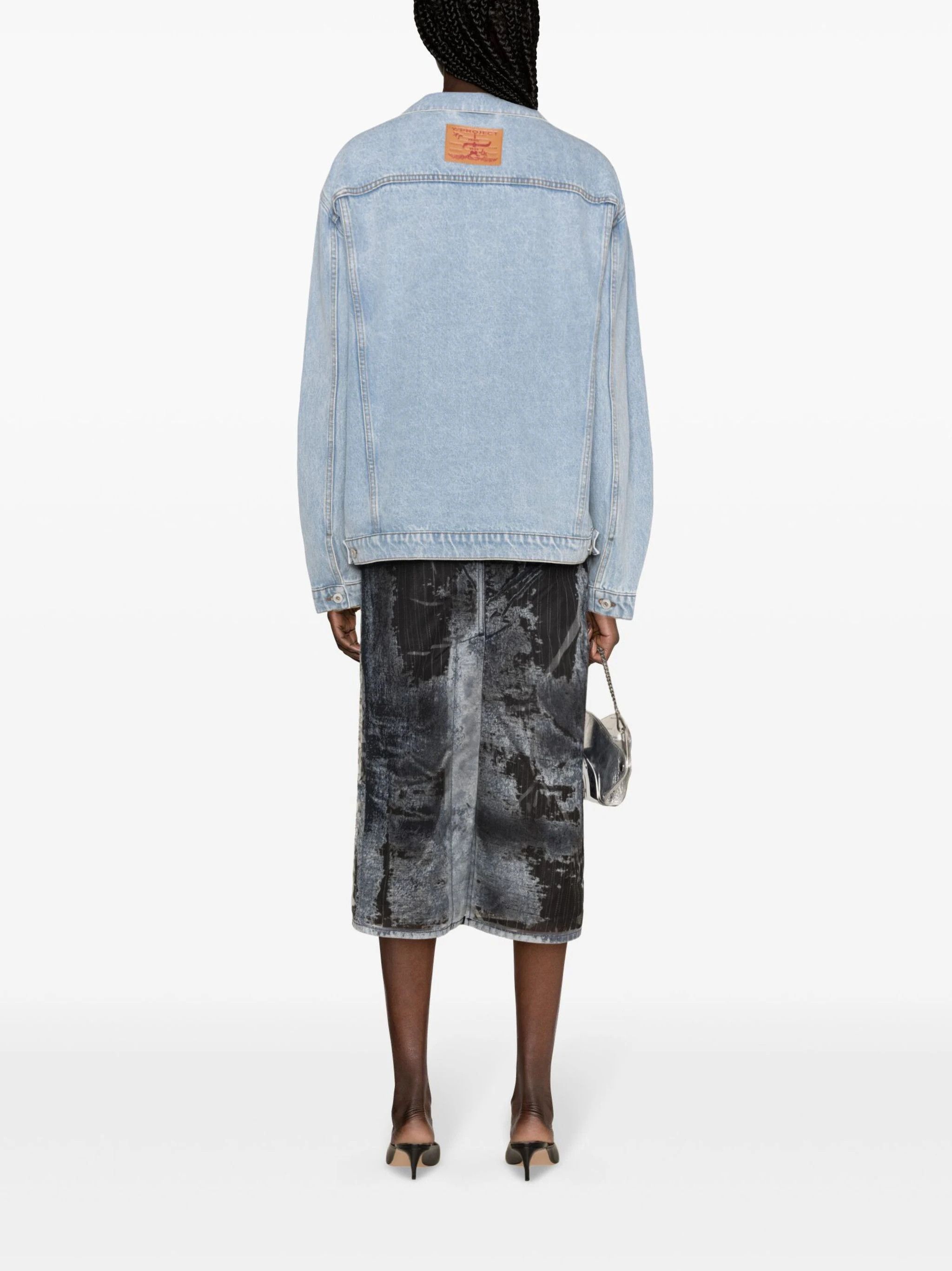 Y/Project o1s22i1n0924 Denim Jacket in Light Blue Size M / US 6-8 / IT 42-44 - 4 Thumbnail