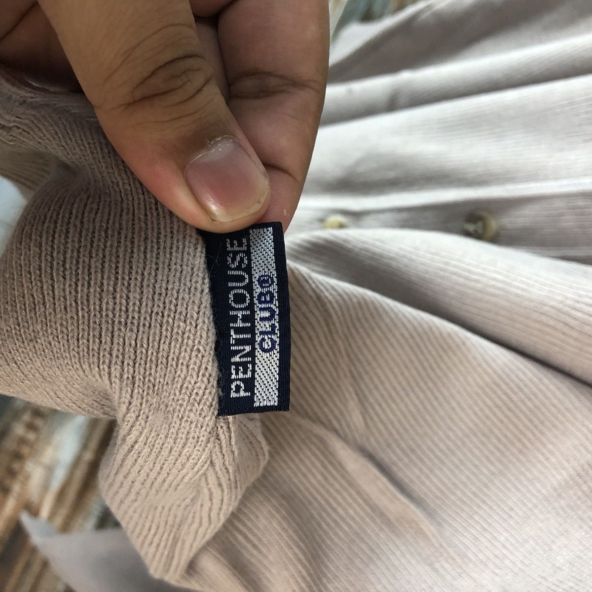 Homespun Knitwear × Japanese Brand Pent House Club Cream Cardigan Knitwear #A1294 Size US L / EU 52-54 / 3 - 12 Thumbnail