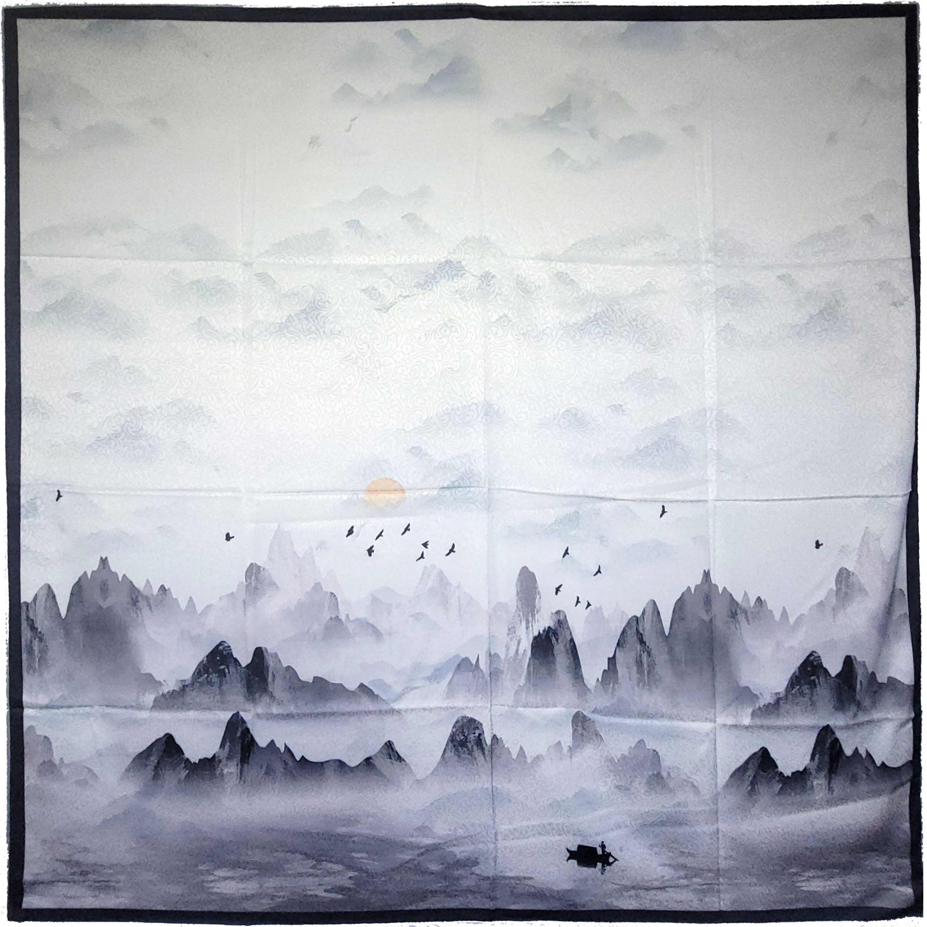 Other NWT Double Sided Silk Scarf 52"x52" Large Square Wrap 3220 Size ONE SIZE - 3 Thumbnail