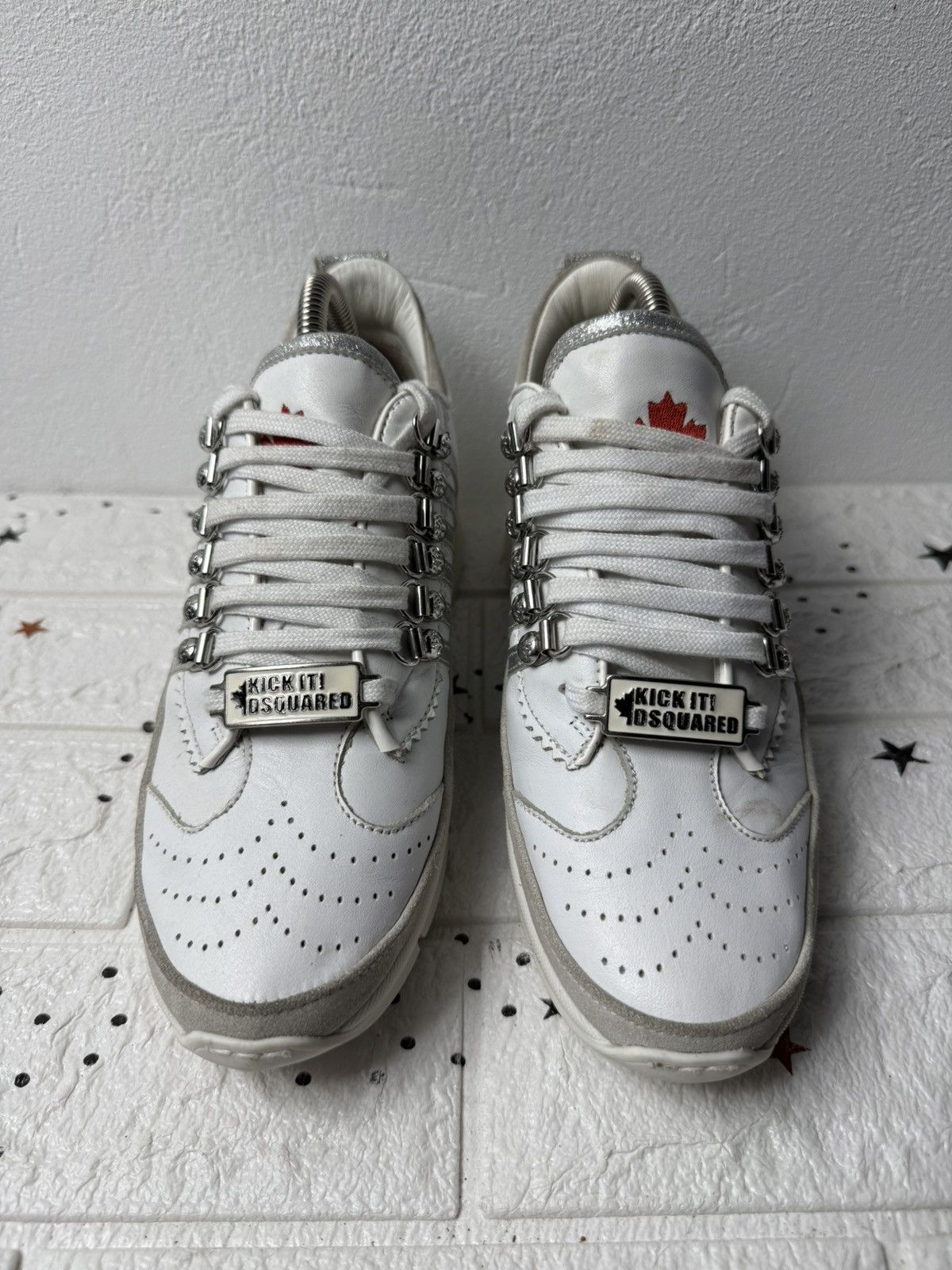 Dsquared2 Dsquared2 US8 UK5.5 EUR39 Sneakers Women's Casual White Size US 8 / IT 38 - 3 Thumbnail