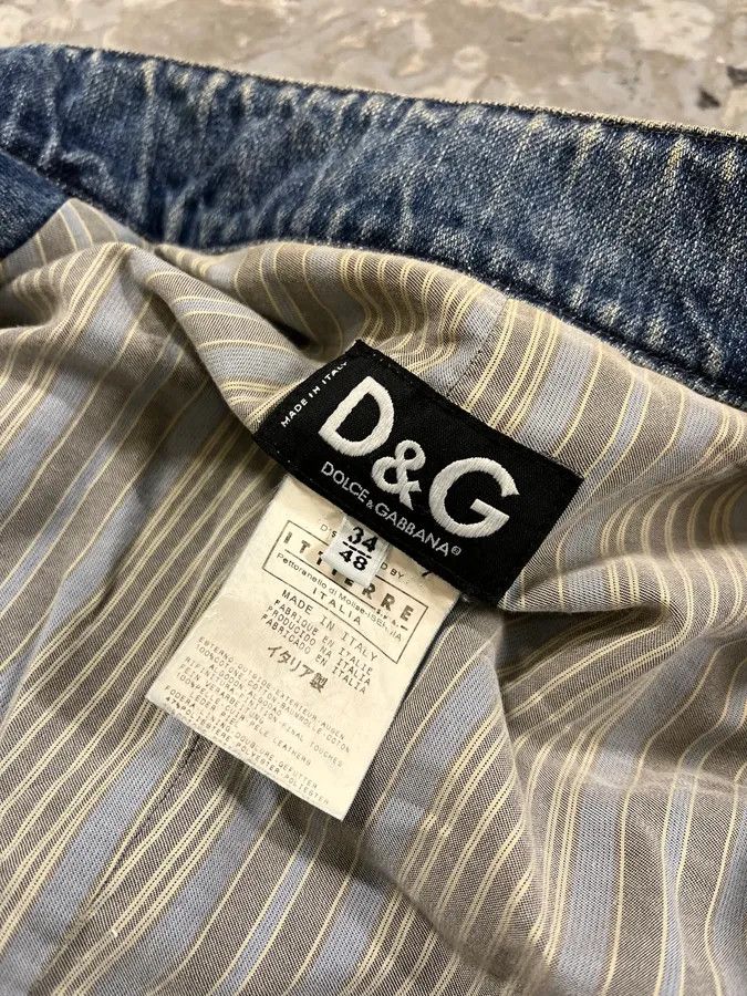 Dolce & Gabbana SS2005 Dolce & Gabbana Apocalyptic Biker Denim Jacket Size US M / EU 48-50 / 2 - 15 Thumbnail