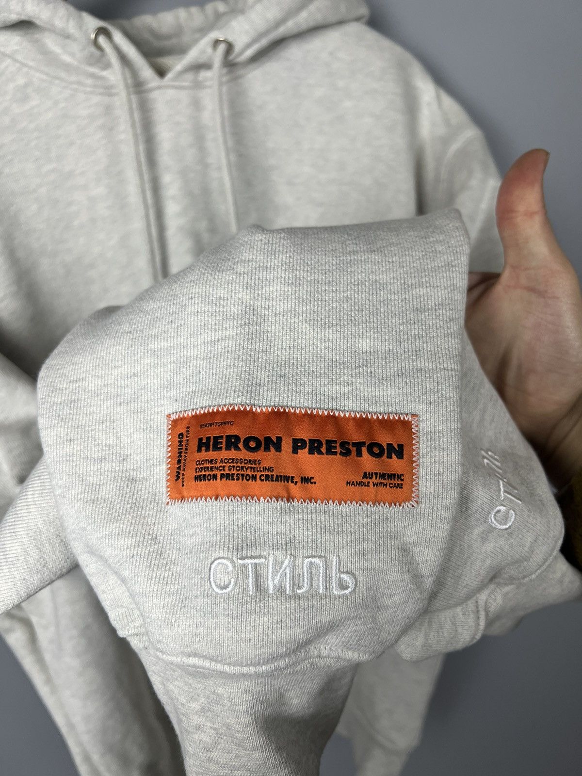 Heron Preston (M) Heron Preston Periodic Pocket Hoodie Grey authentic RARE Size US M / EU 48-50 / 2 - 7 Thumbnail