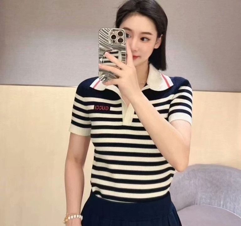 Gucci Gucci Colorblock Logo Stripe Cotton Sweater Size US M / EU 48-50 / 2 - 9 Thumbnail