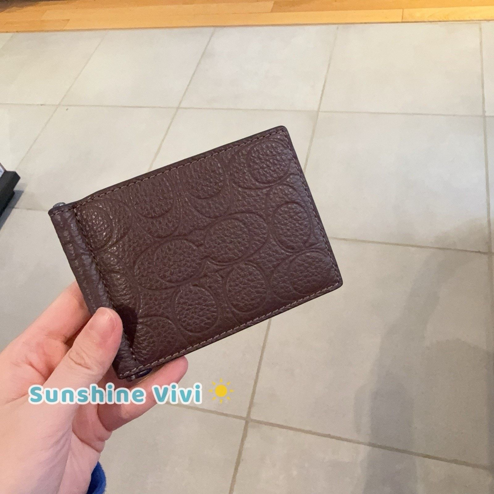 Coach NWT Coach Slim Money Clip Billfold Wallet Maple CDD01 Size ONE SIZE - 4 Thumbnail