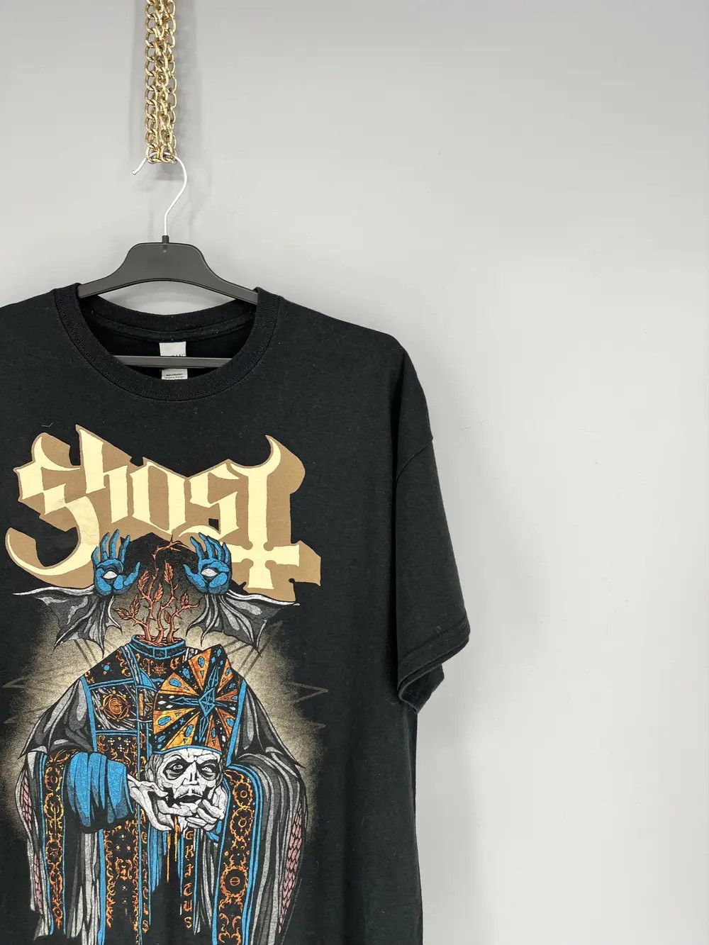 Other Vintage 90s Ghost 666 Skulls Vamp Dead Face Horror Tee 90s Size US XL / EU 56 / 4 - 5 Thumbnail