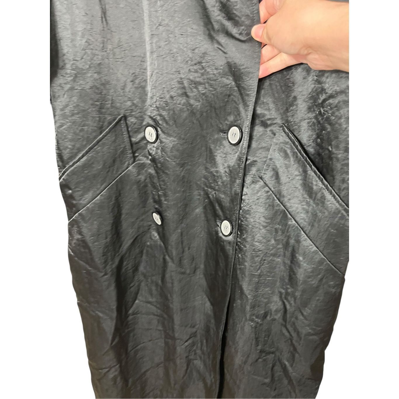 Other Vintage Sport Crest Utex Black Nylon Long Trench Coat Size 4 Size S / US 4 / IT 40 - 4 Thumbnail