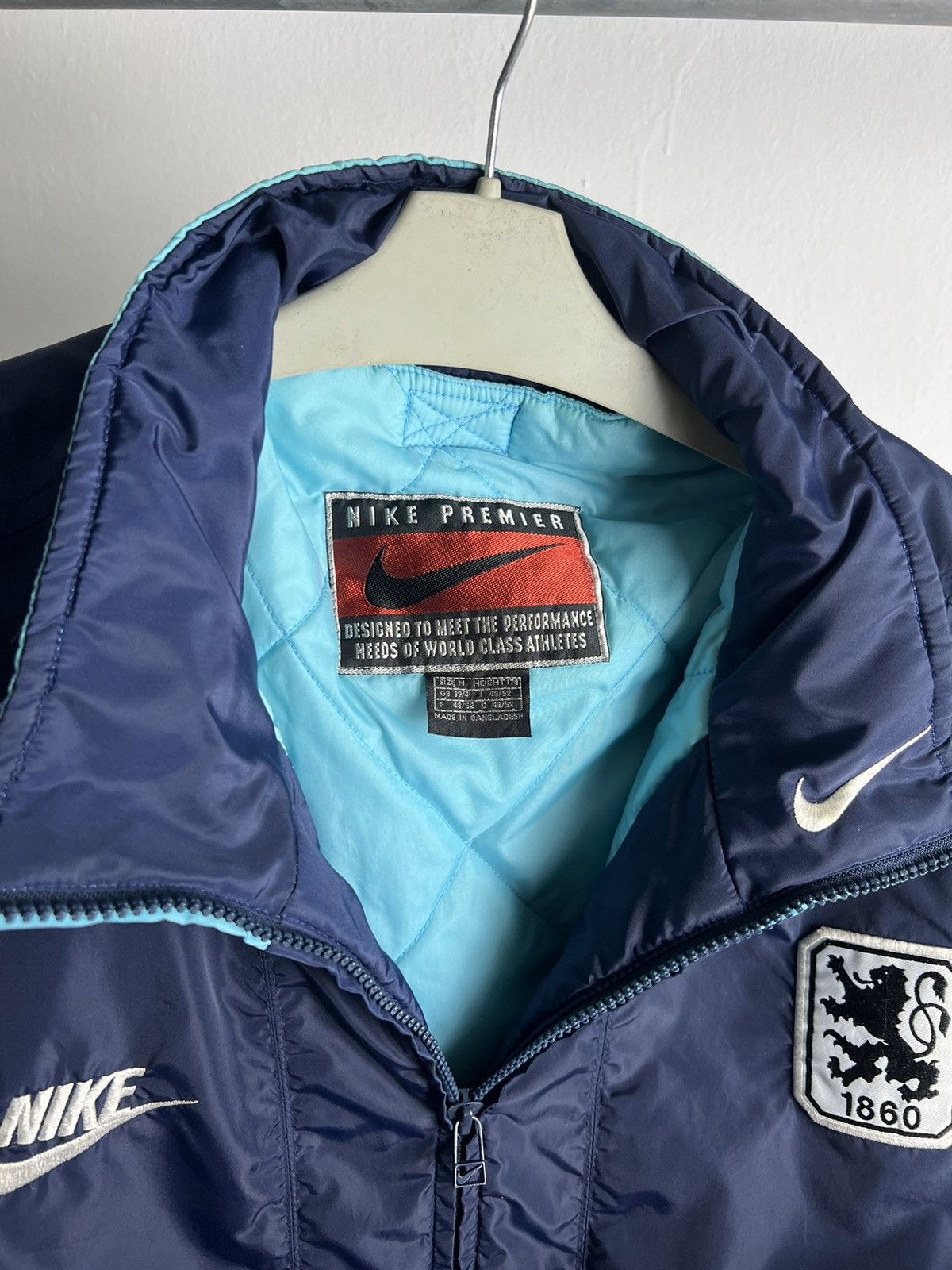 Nike × Vintage Vintage Nike Premier 1860 Centre Swoosh Jackets Size US L / EU 52-54 / 3 - 6 Thumbnail