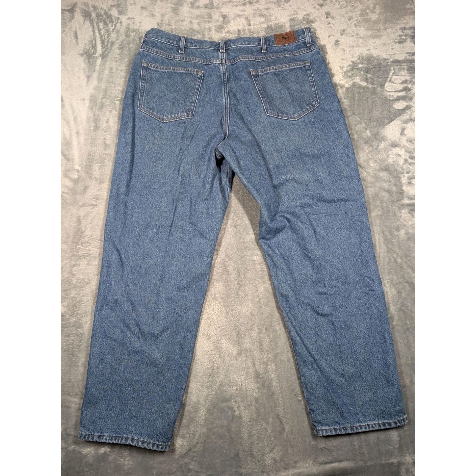 Vintage L.L.Bean Jeans Mens 40x32 Blue Relaxed Fit Flannel Lined Warm Denim Pants Shirt Category: Jeans (Body) Size US 40 / EU 56 - 7 Thumbnail