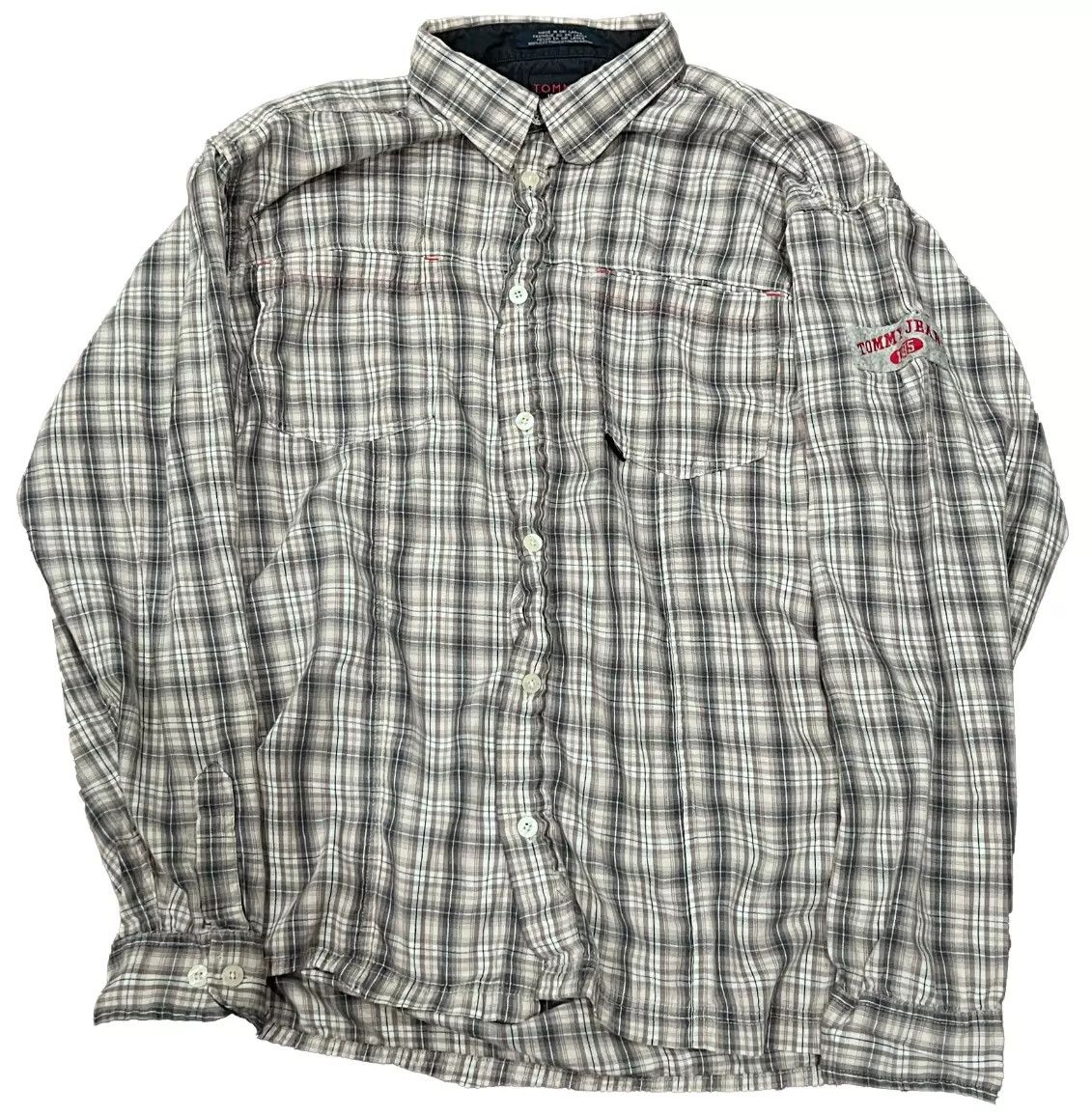 Tommy Hilfiger × Vintage tommy jeans flannel size XL Size US XL / EU 56 / 4 - 1 Thumbnail