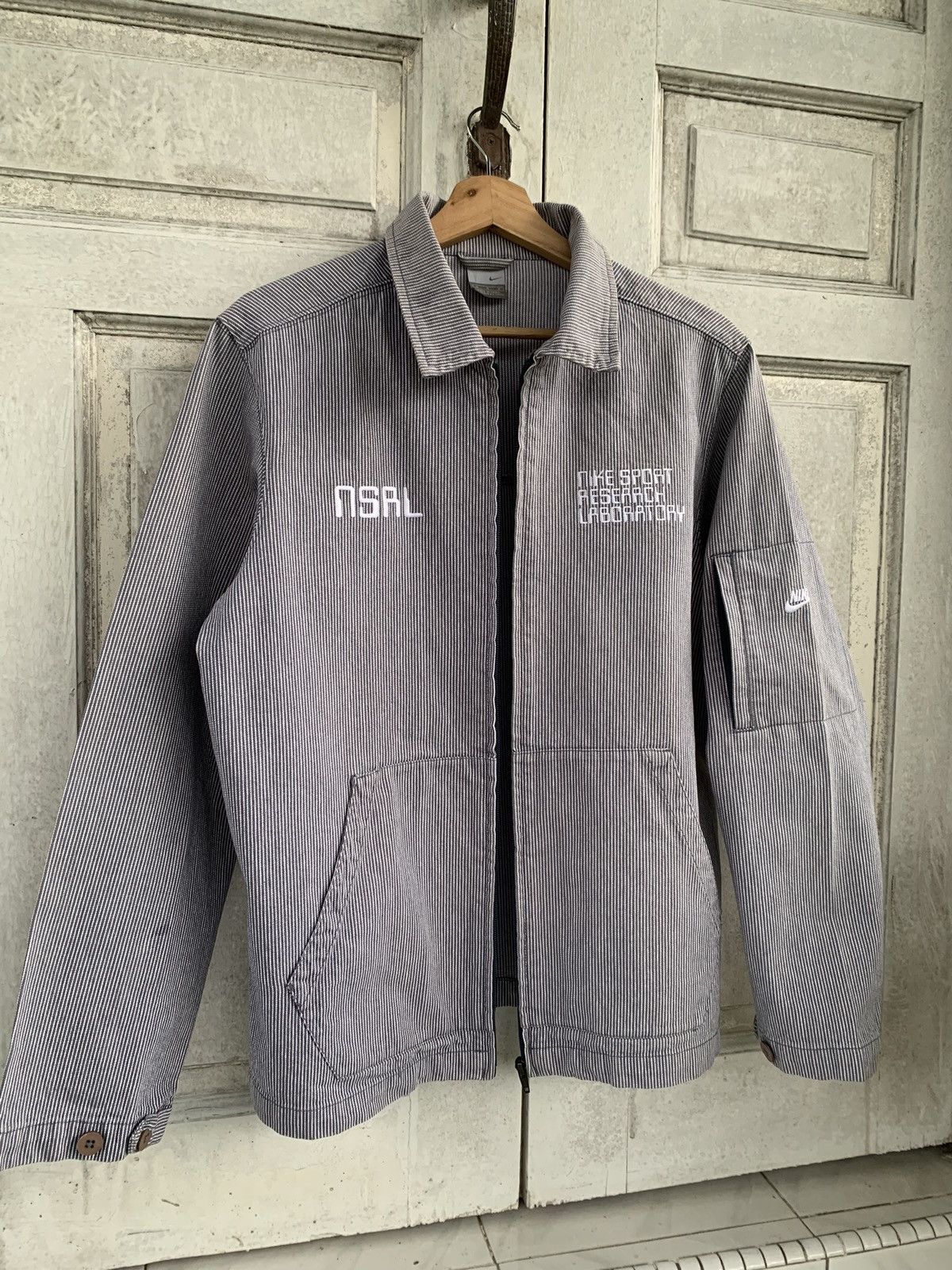 Nike Nike Lab NSRL Hickory Stripe Denim Jacket Size US M / EU 48-50 / 2 - 1 Thumbnail